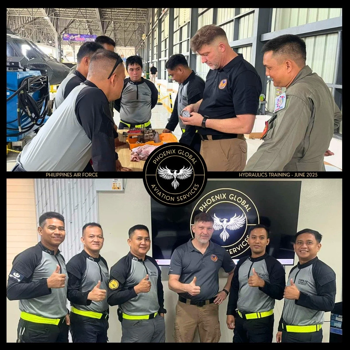 Last month, six Hydraulic Specialists from the Philippine Air Force's 205th Tactical Wing completed our Black Hawk Hydraulic Flight Control course customized to their unique operational needs. This course built on their existing knowledge and gave th