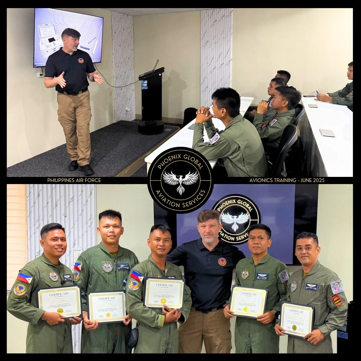 This week marks one month since our Black Hawk Avionics &amp; Navigation Systems course that we custom designed for the Philippine Air Force. The course focused on testing and troubleshooting using some of the PAF's new and existing test sets and pro