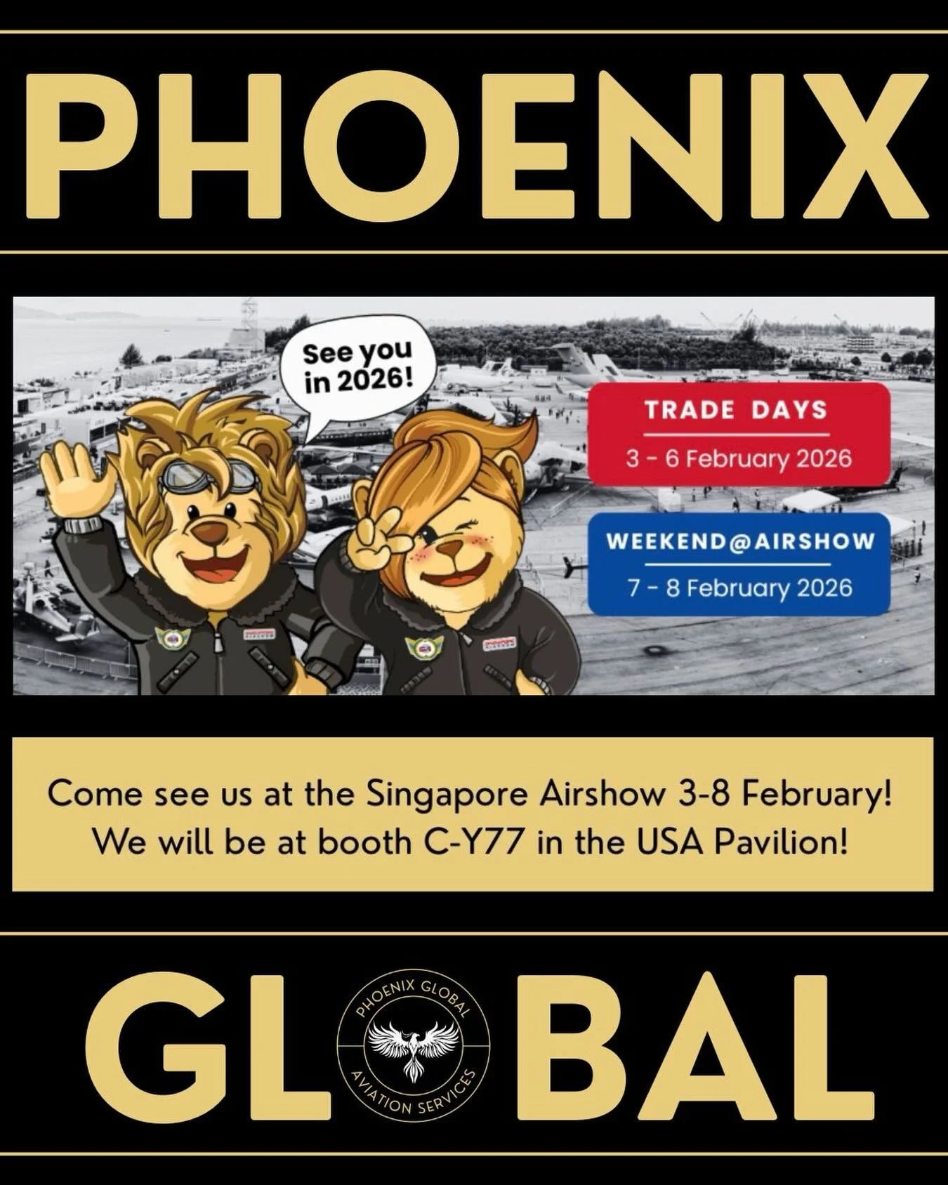 Thrilled to have the opportunity to be one of three companies selected by the Alabama Department of Commerce to represent the state of Alabama at this year&rsquo;s Singapore Airshow! If you are able to attend the show, please stop by and see us at bo