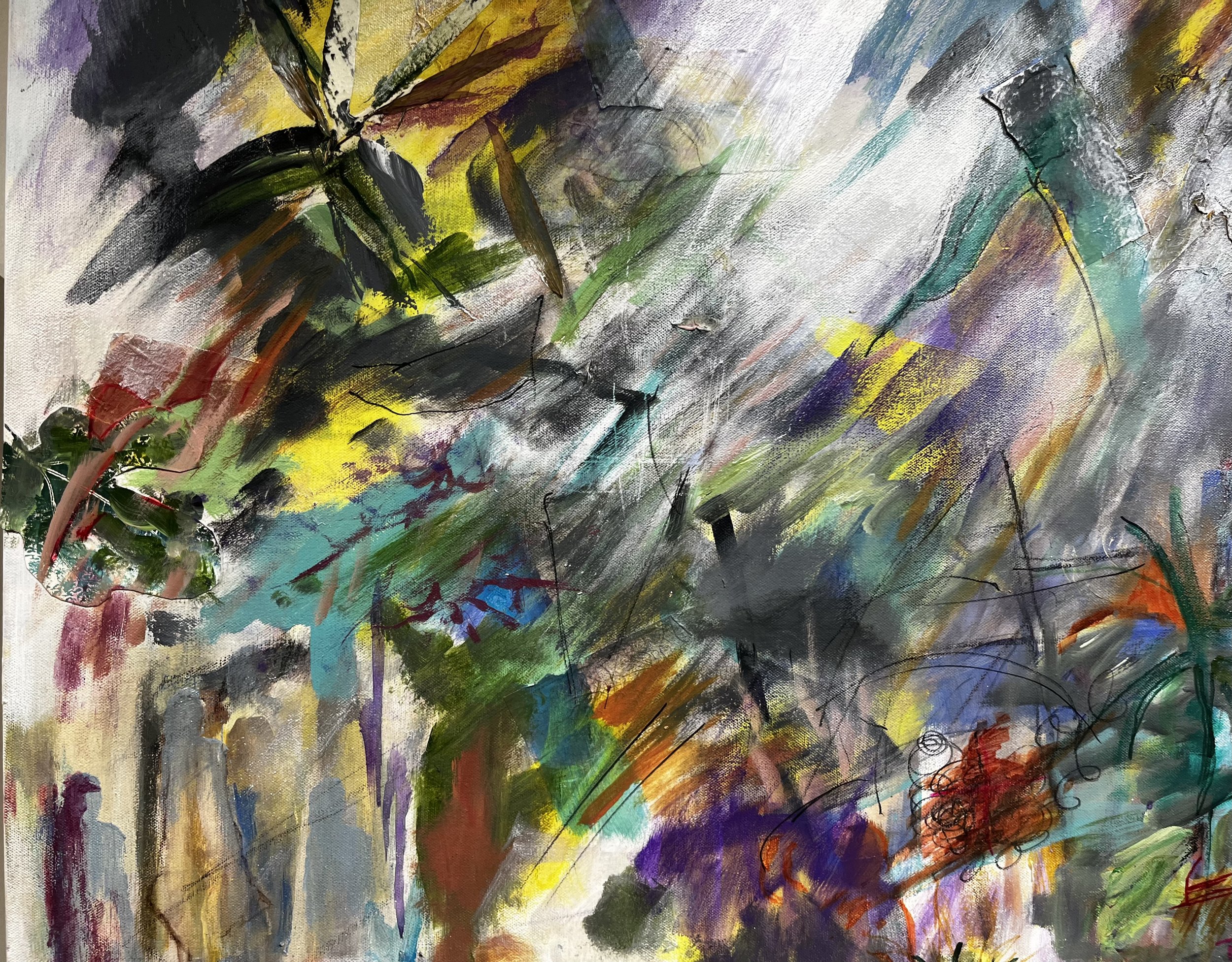 Blowin' in the Wind, Acrylic, 