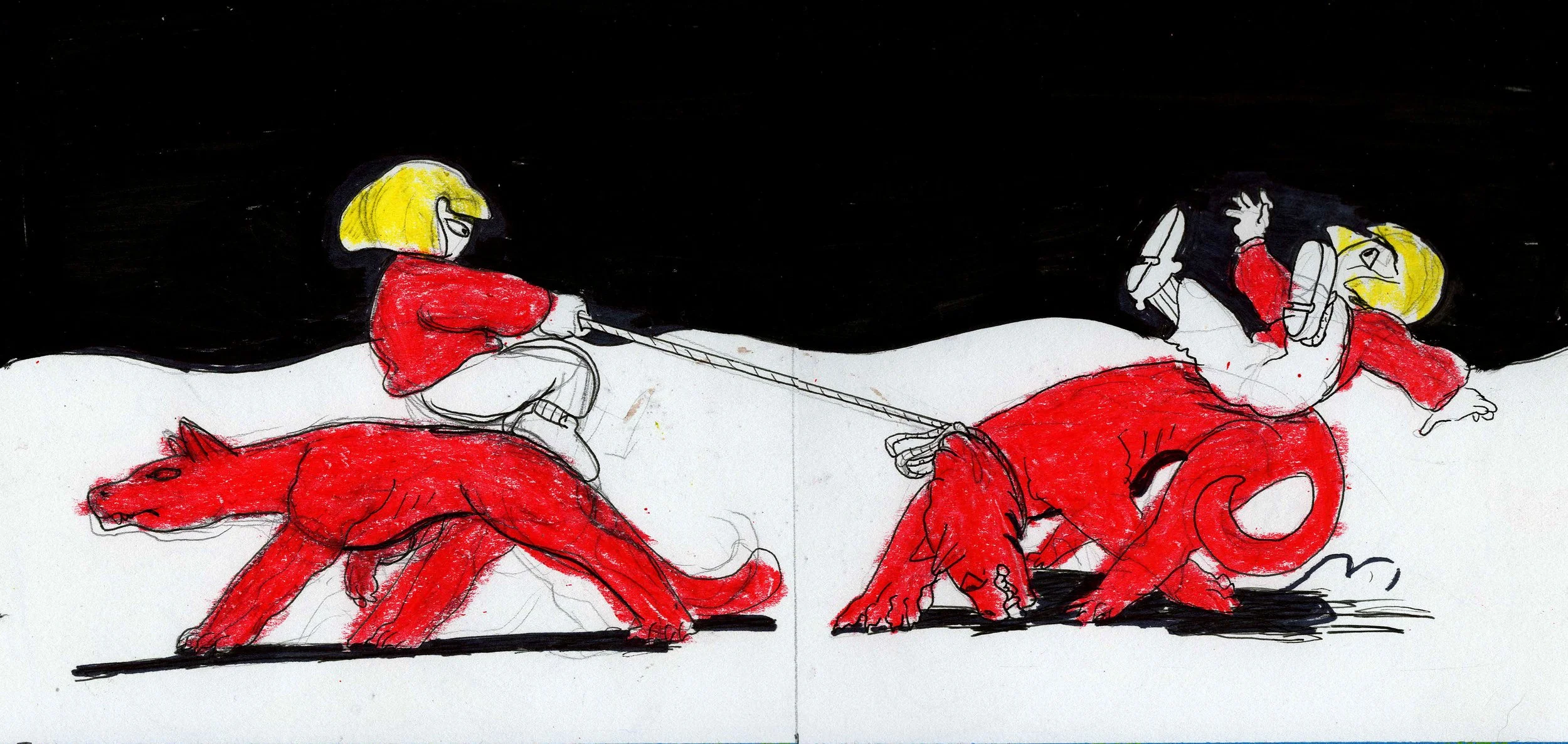 Pull, Original Drawing (2021)