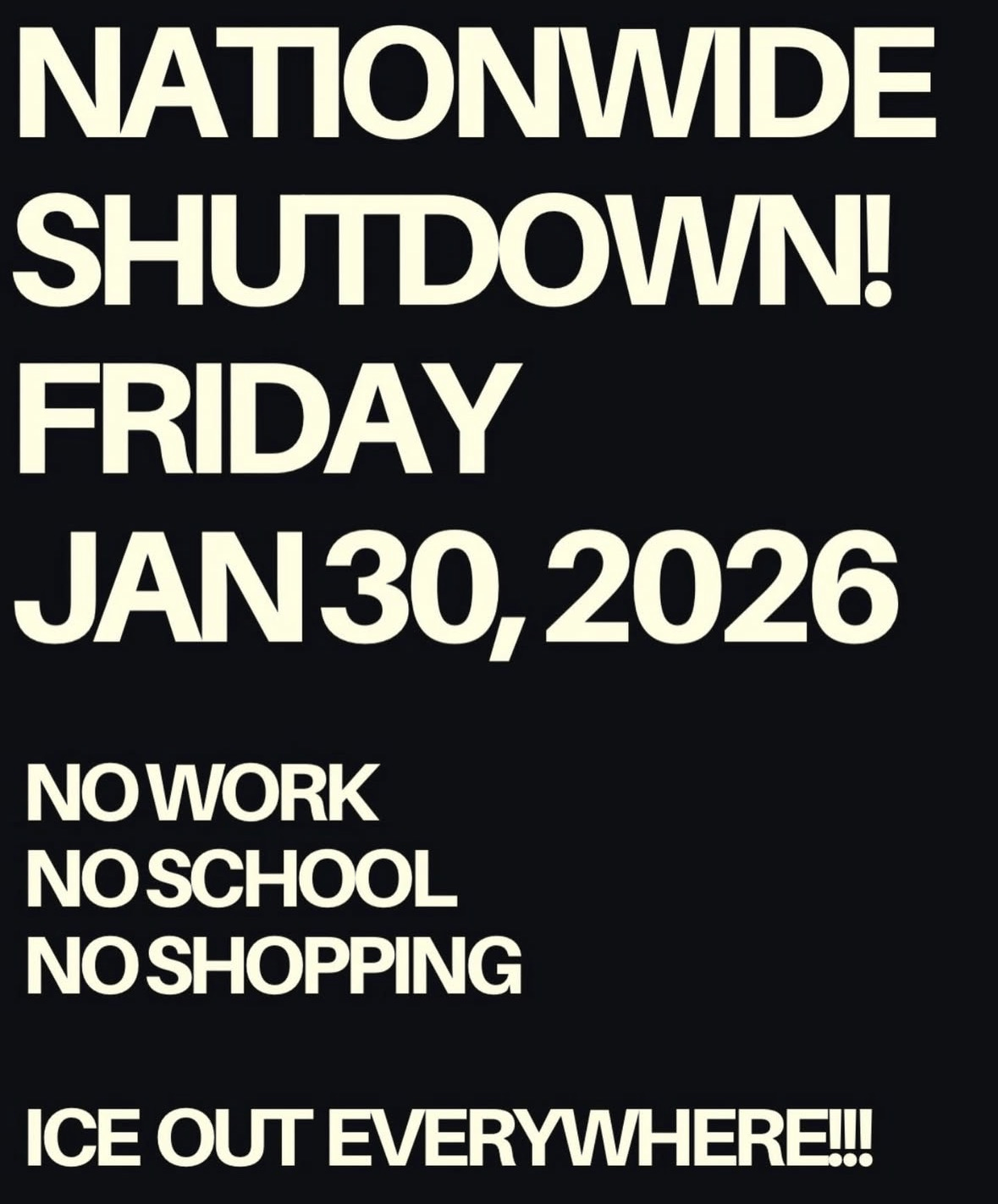 National Shutdown