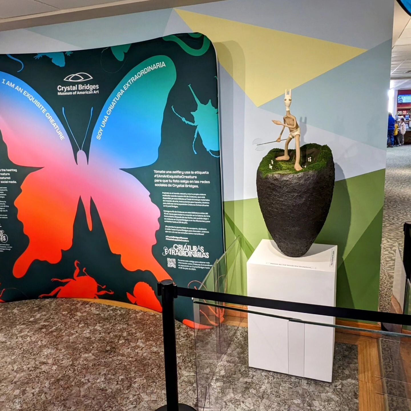 WARRIOR has just been installed at Springdale Public Library!&nbsp; In collaboration with Crystal Bridges Museum, &quot;Warrior&quot; has been chosen to inspire our community to think about their own exquisite creature and get people excited about th