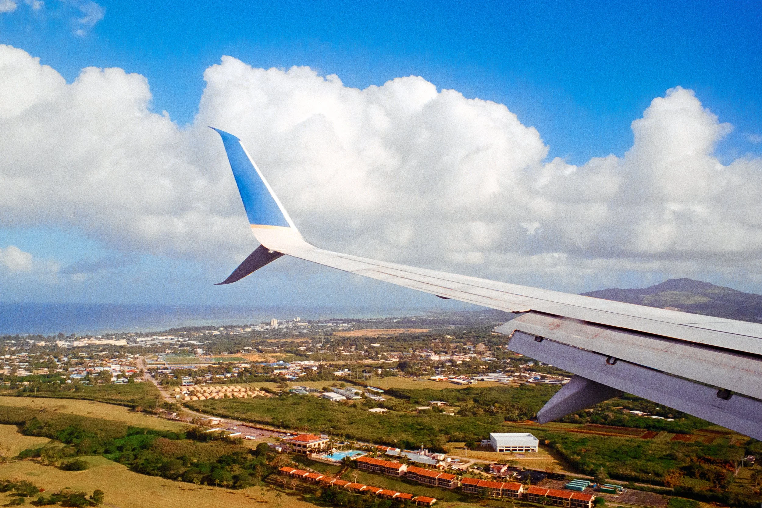 Flying into Saipan