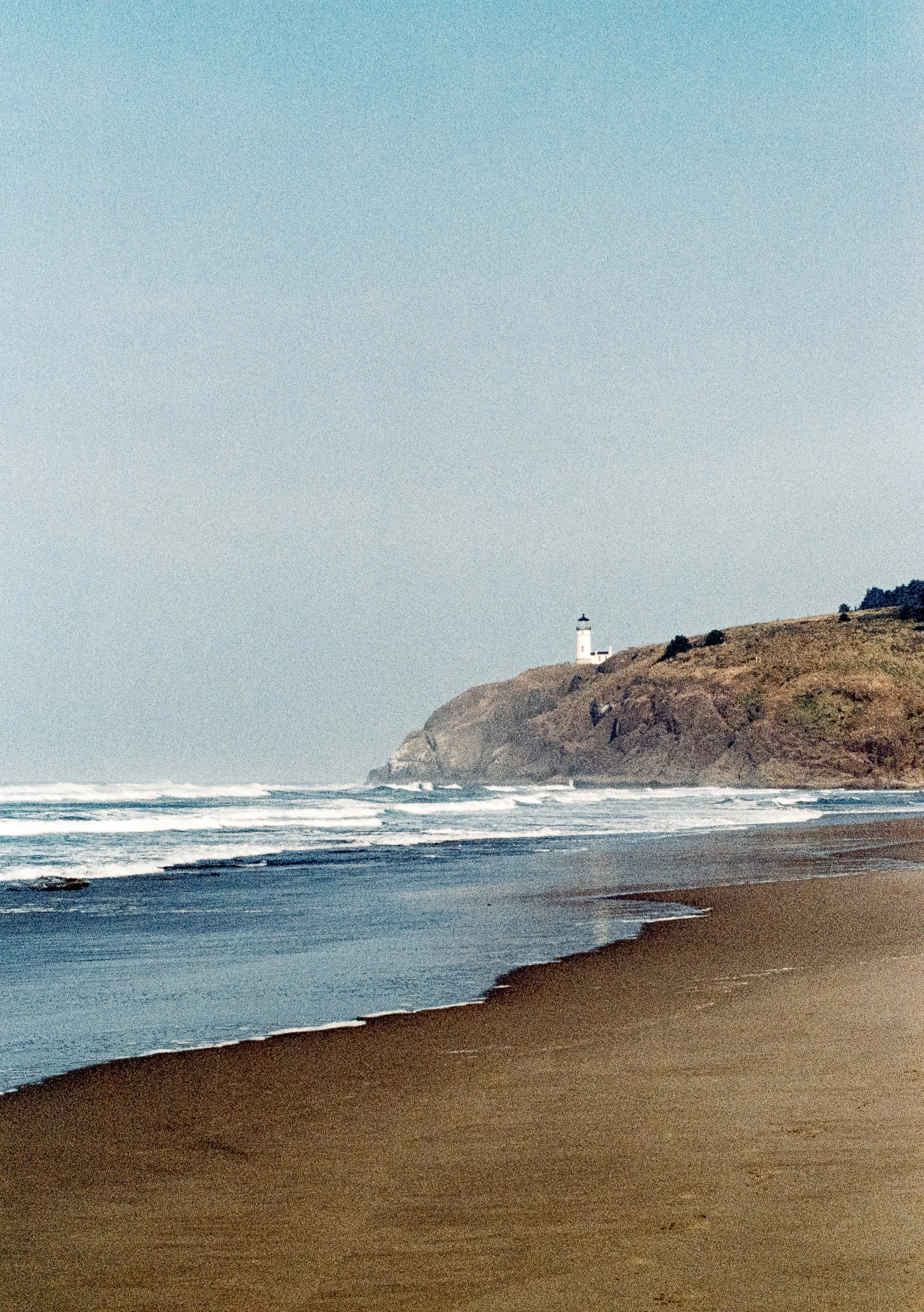 Cape Disappointment. Accidentally nuking this roll in developer for too long