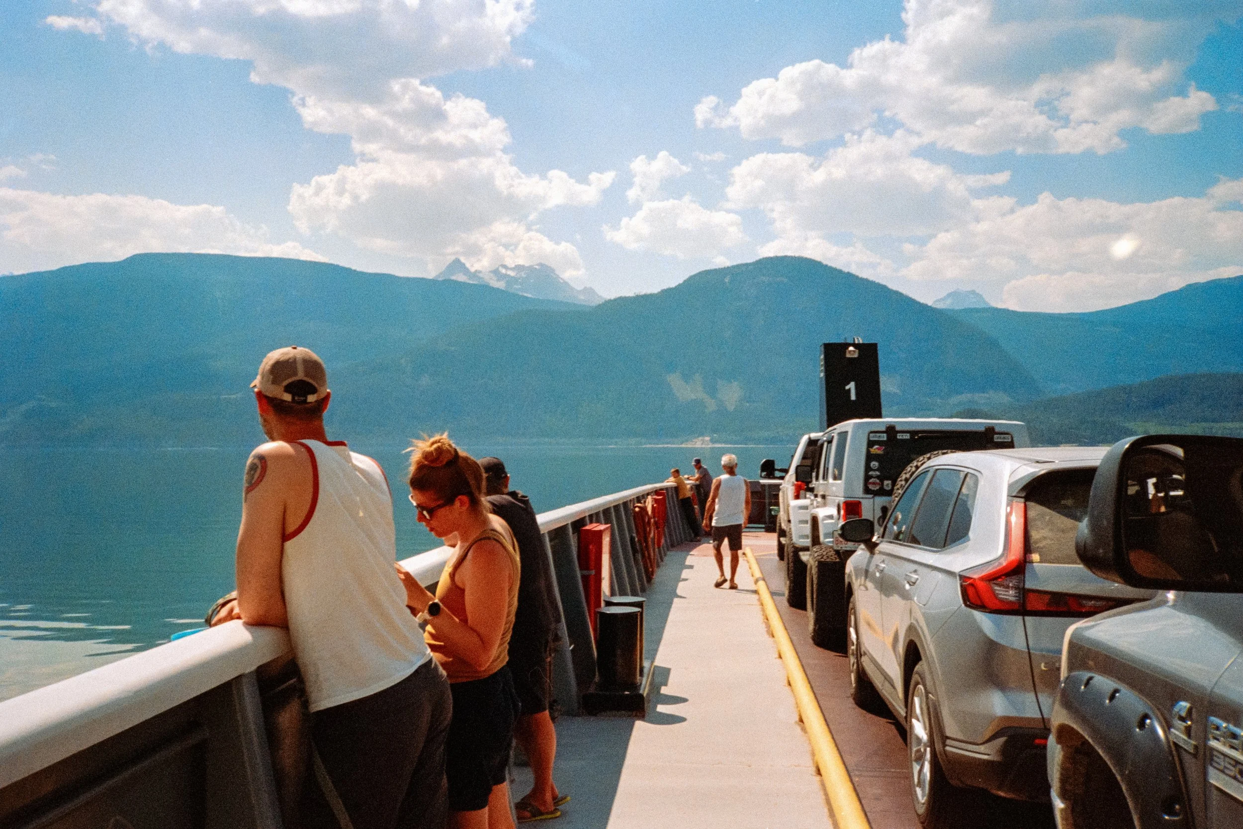Ferry across Upper Arrow Lake, BC