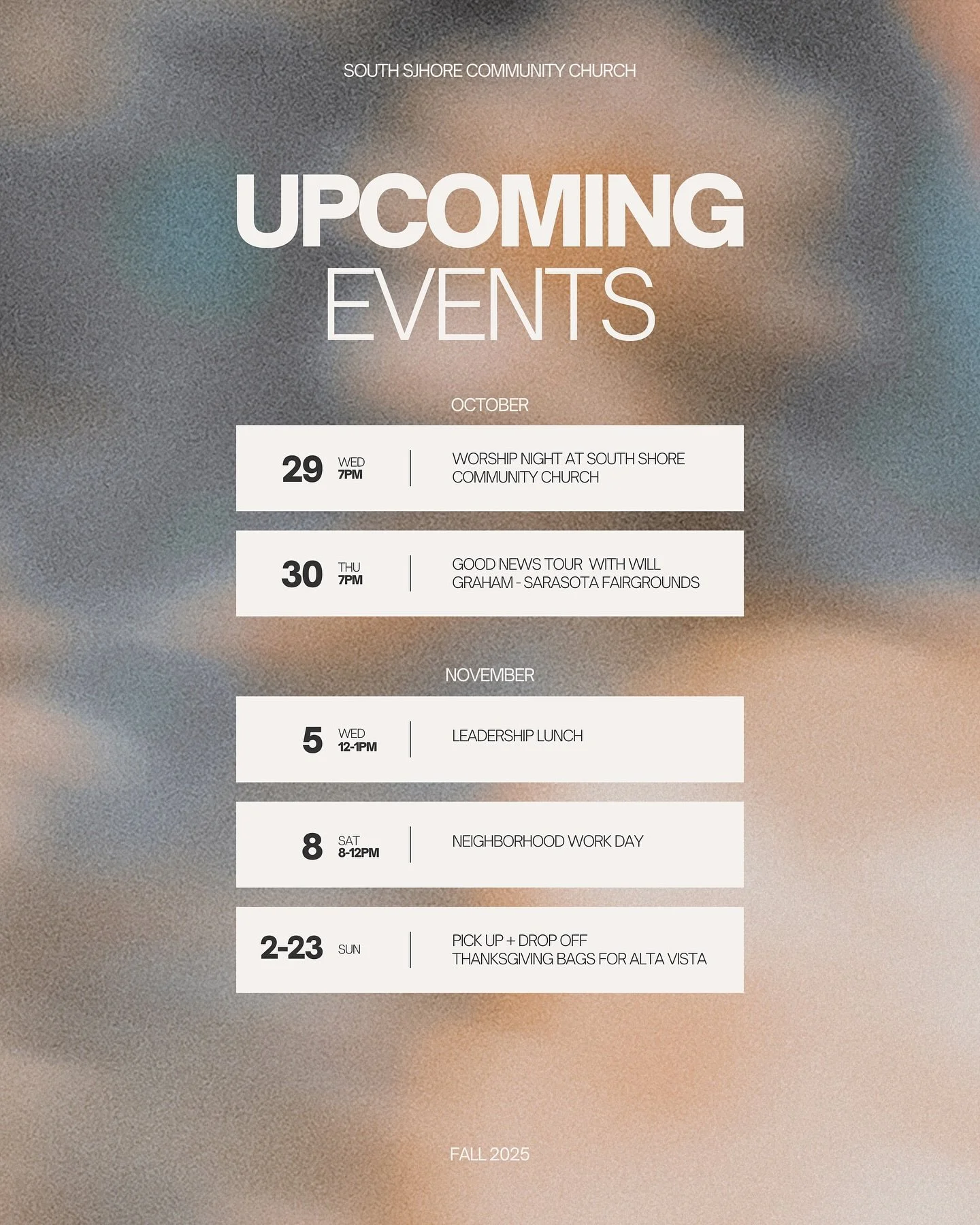 We have some exciting things happening in the next few weeks that we would love for you to be a part of! Because we don’t just GO to church, we ARE the church. 
🔗 More details with the link in our bio or today’s stories.