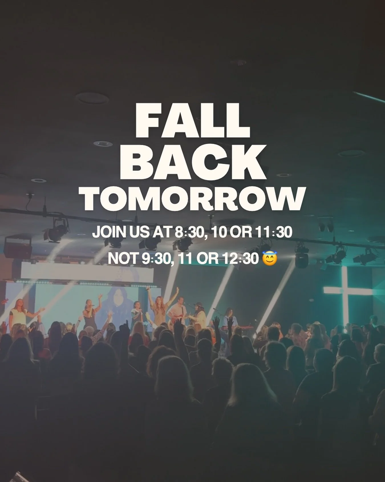 See you in the morning! Either on time or early or late depending on which service you decide to come to. 🤣