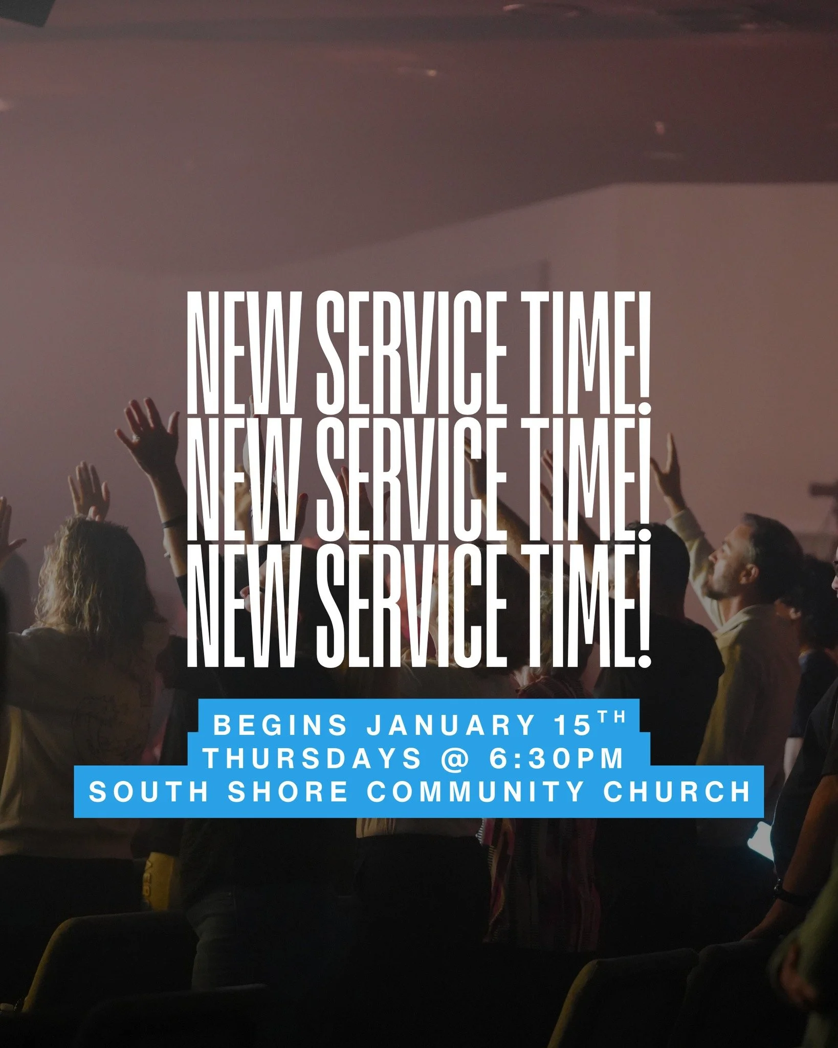 TOMORROW - we are launching our brand new Thursday Night Service! You are invited to join us for our launch and celebration. Join us at 6:30pm at South Shore Community Church. 1899 S. Tuttle Ave Sarasota, Florida.