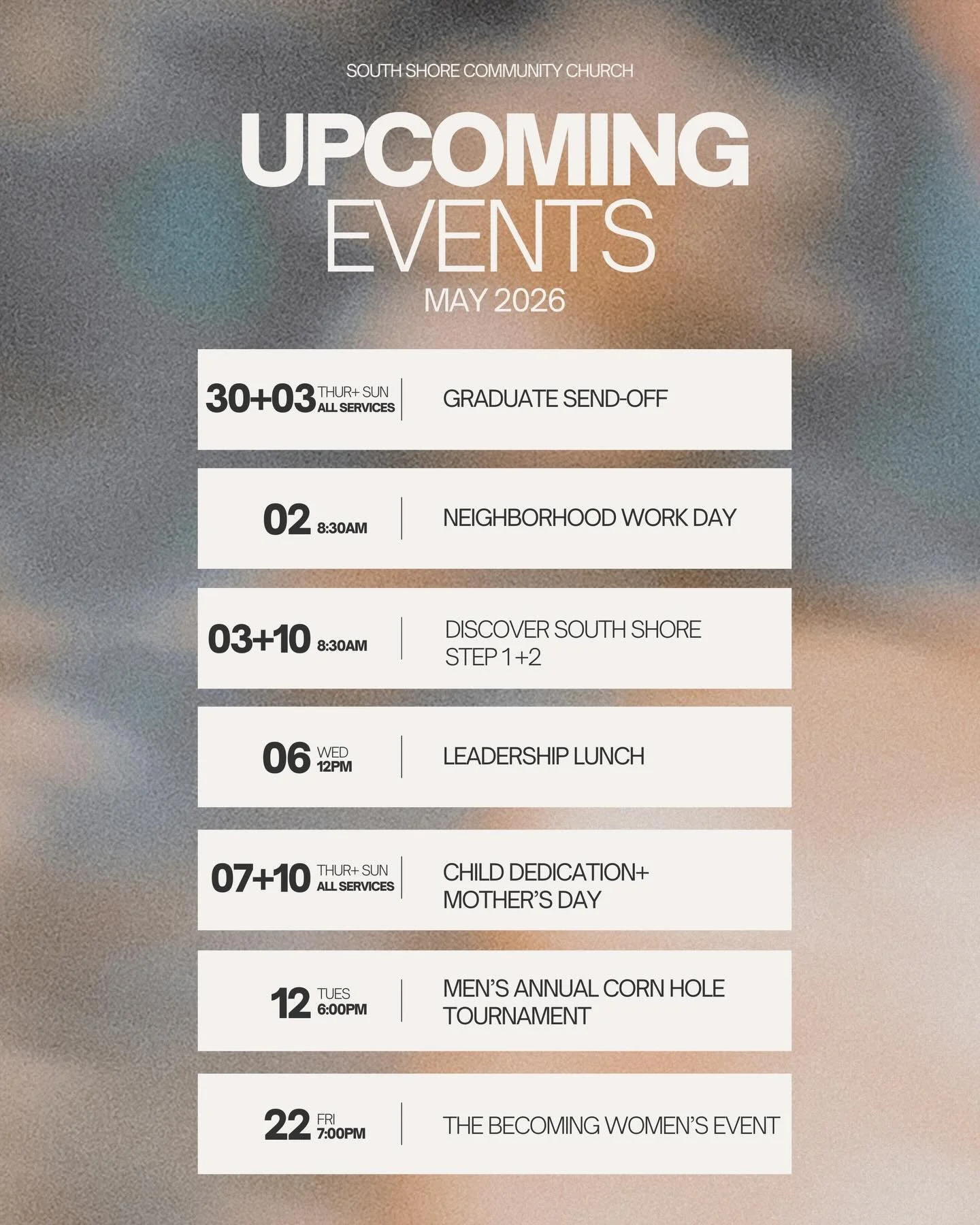 Mark your calendars! We have so many great things coming in May and we would love for you to join us! For more details on each event check out the link in our bio!