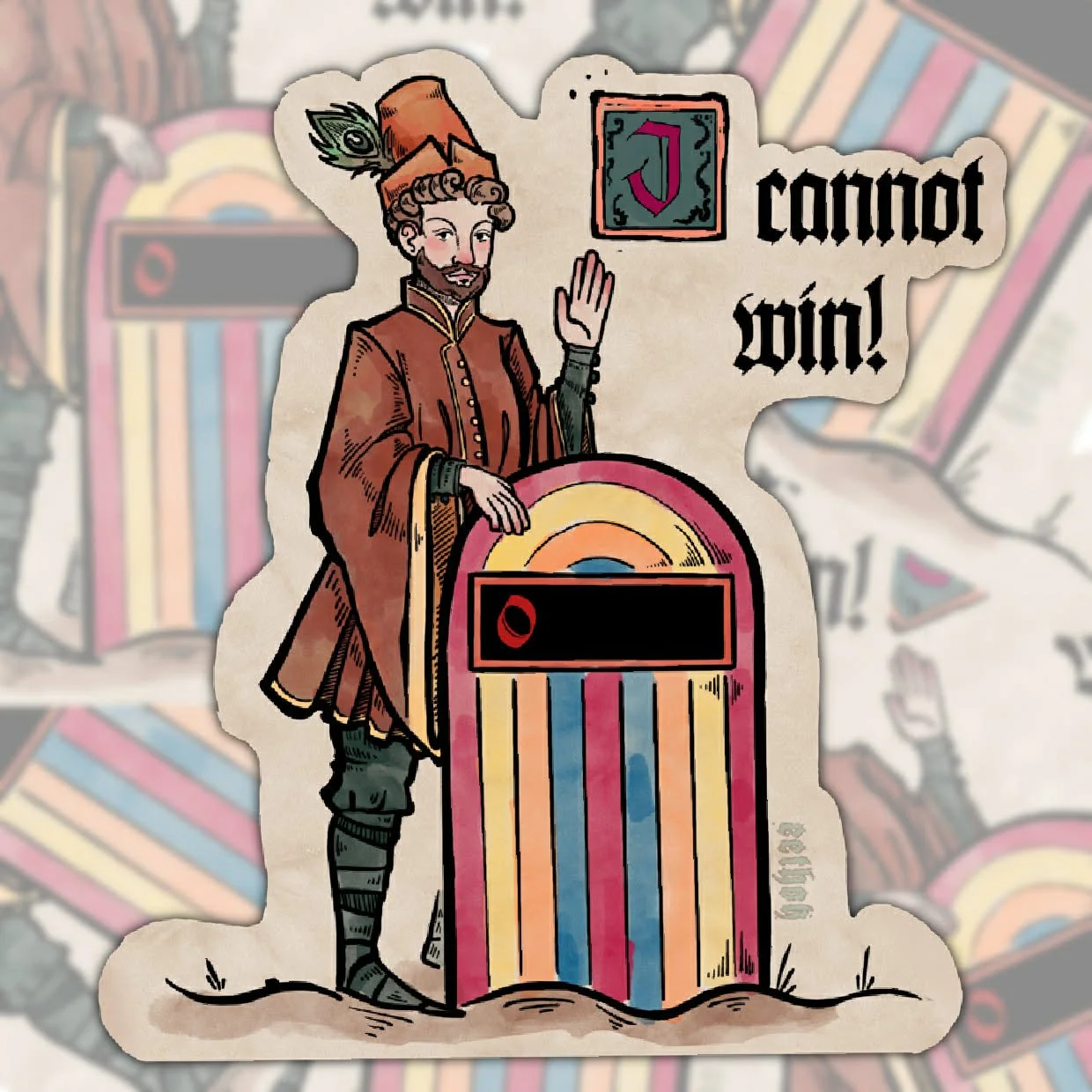 Medieval Brennan Lee Mulligan Vinyl Sticker