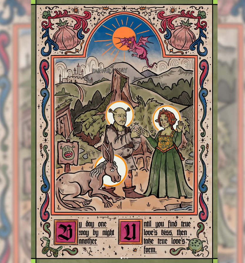 Ye Olde Shrek A3 Print