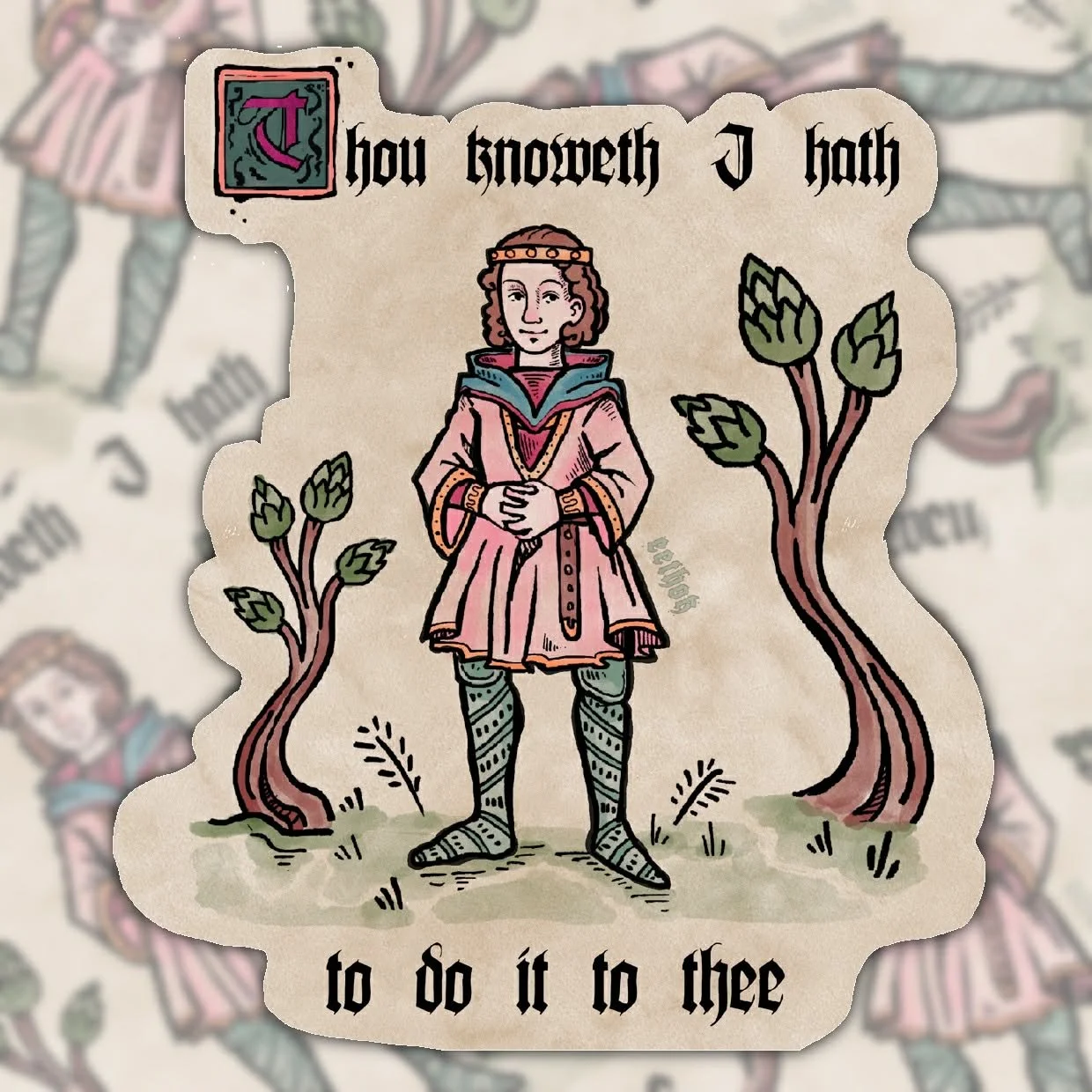 Thou Knoweth Vinyl Sticker