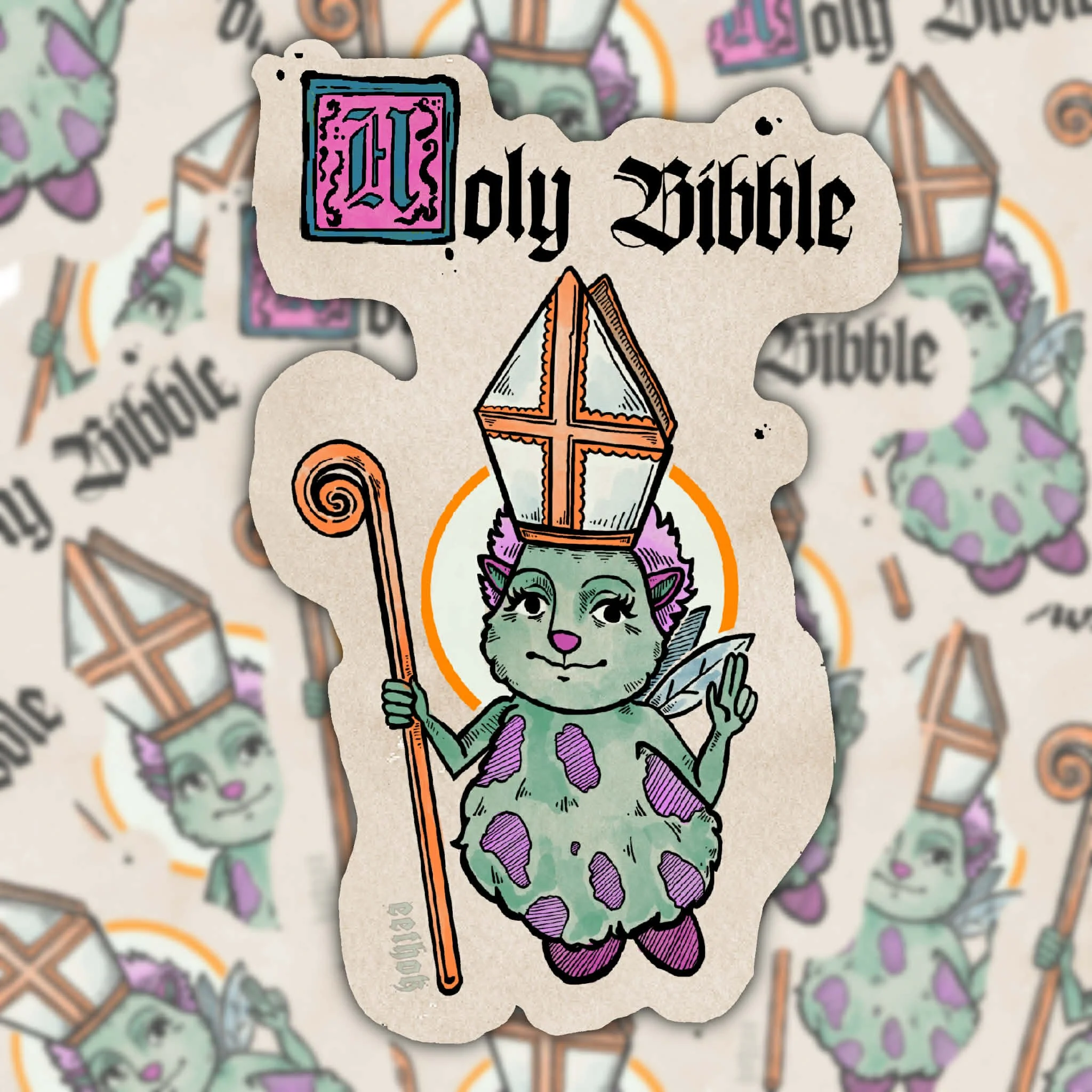 Holy Bibble Vinyl Sticker