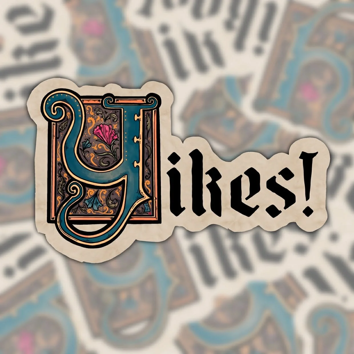 Yikes! Vinyl Sticker