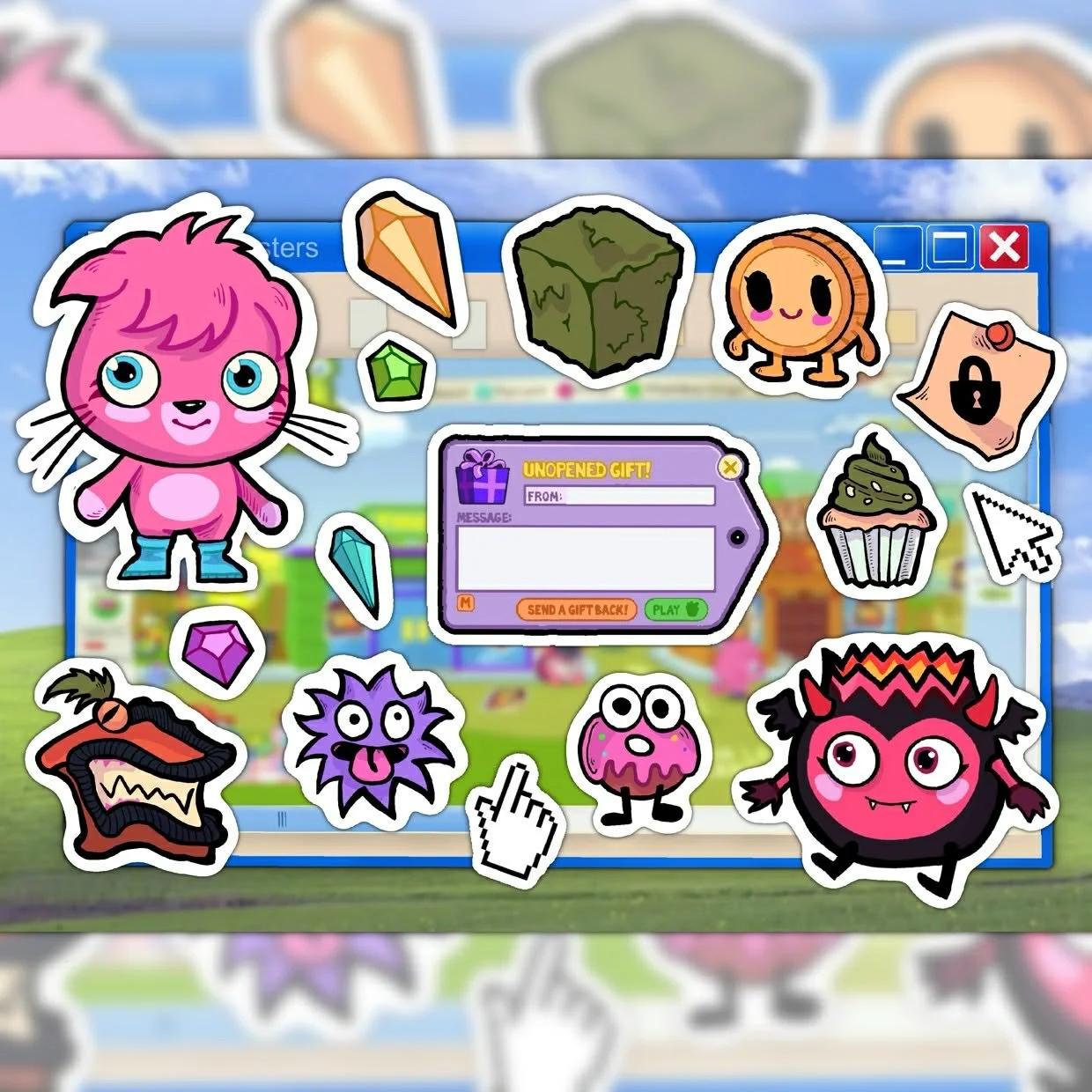 Moshi Monsters Sticker Sheet