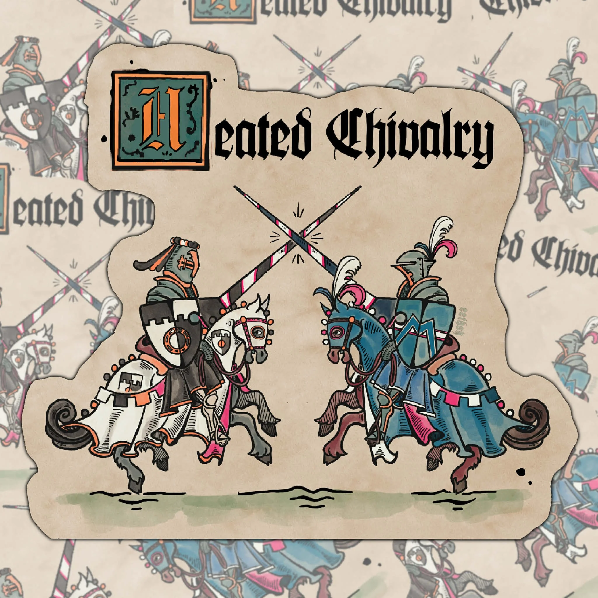 Heated Chivalry Vinyl Sticker