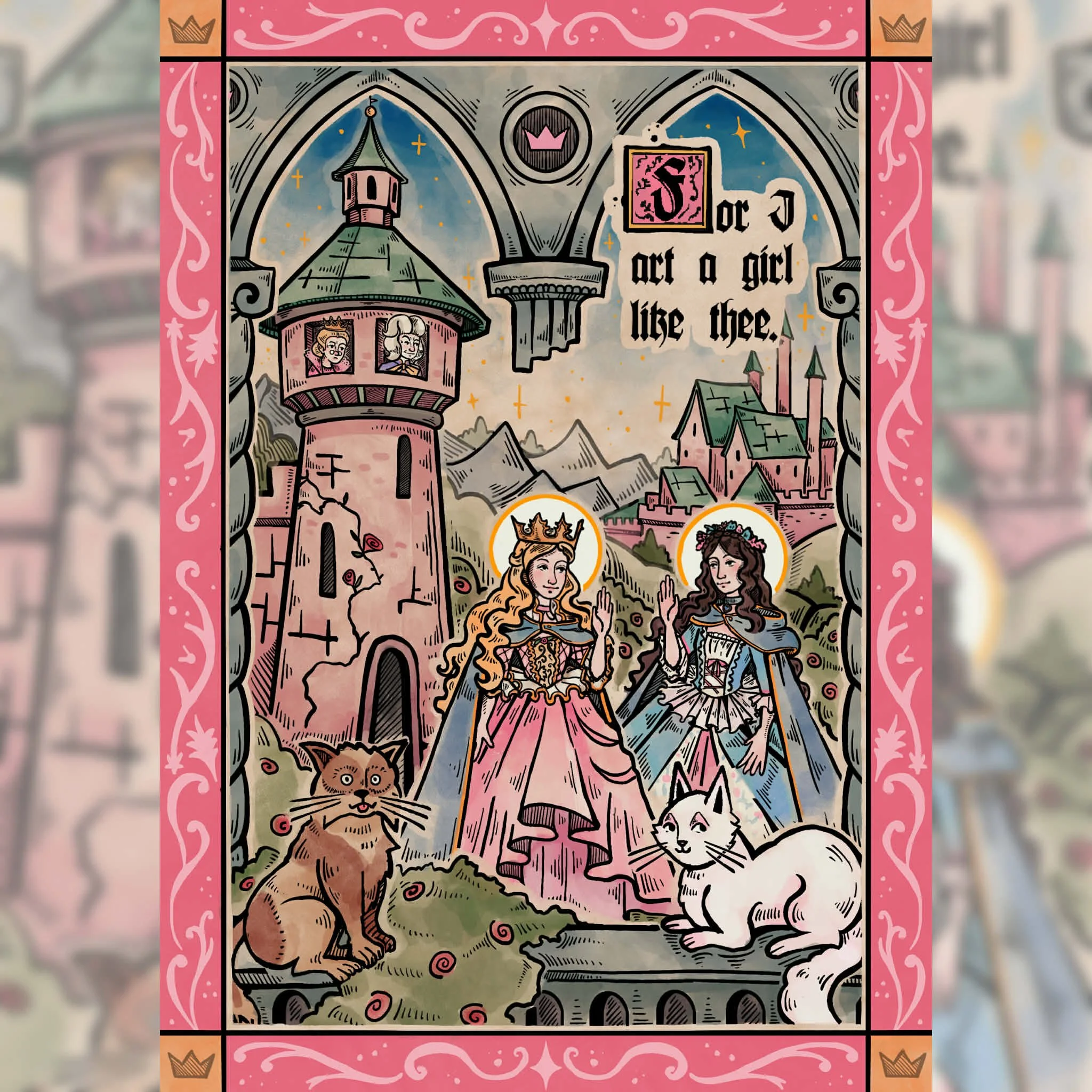Princess and The Pauper A3 Print