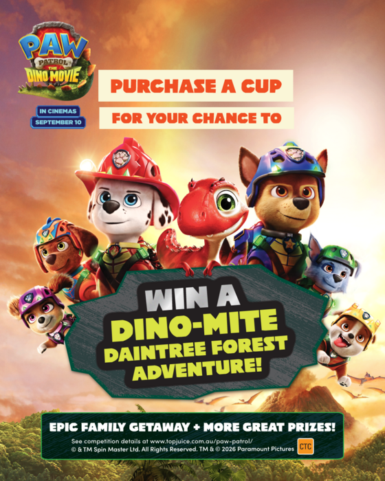 PAW Patrol: The Dino Movie Kids Cups at Top Juice!