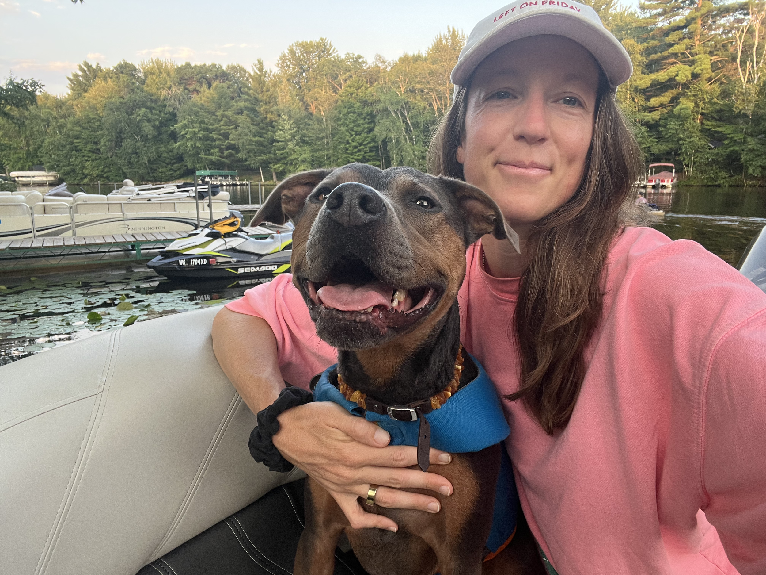 Dr. Elizabeth relaxing outdoors with her dog Luna, reflecting on recovering from burnout, supporting the nervous system, and rebuilding energy.