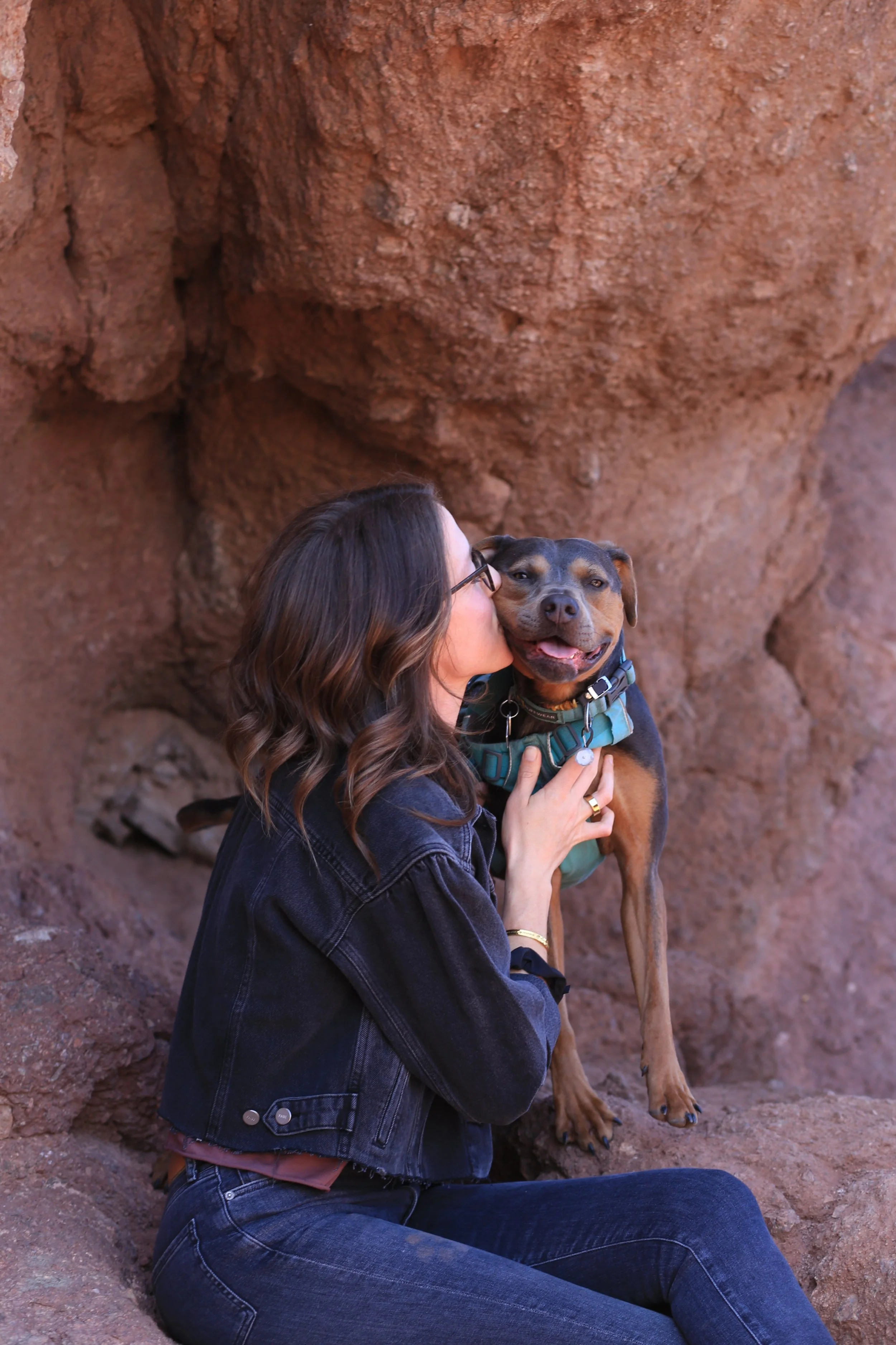 “Dr. Elizabeth standing in the desert celebrating her 35th birthday, symbolizing intuitive healing, personal growth, and connection to nature.”
