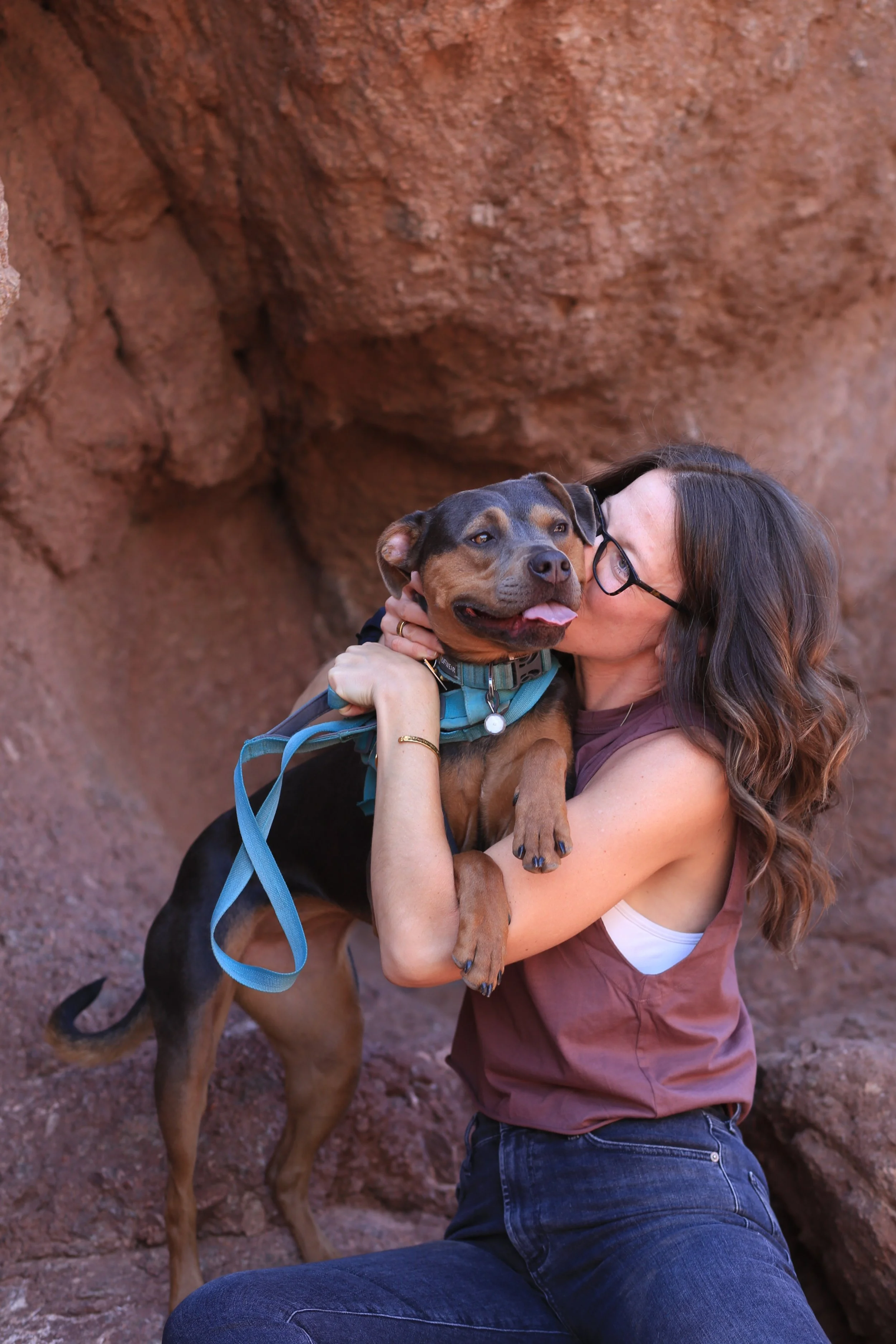 “Dr. Elizabeth standing in the desert celebrating her 35th birthday, symbolizing intuitive healing, personal growth, and connection to nature.”