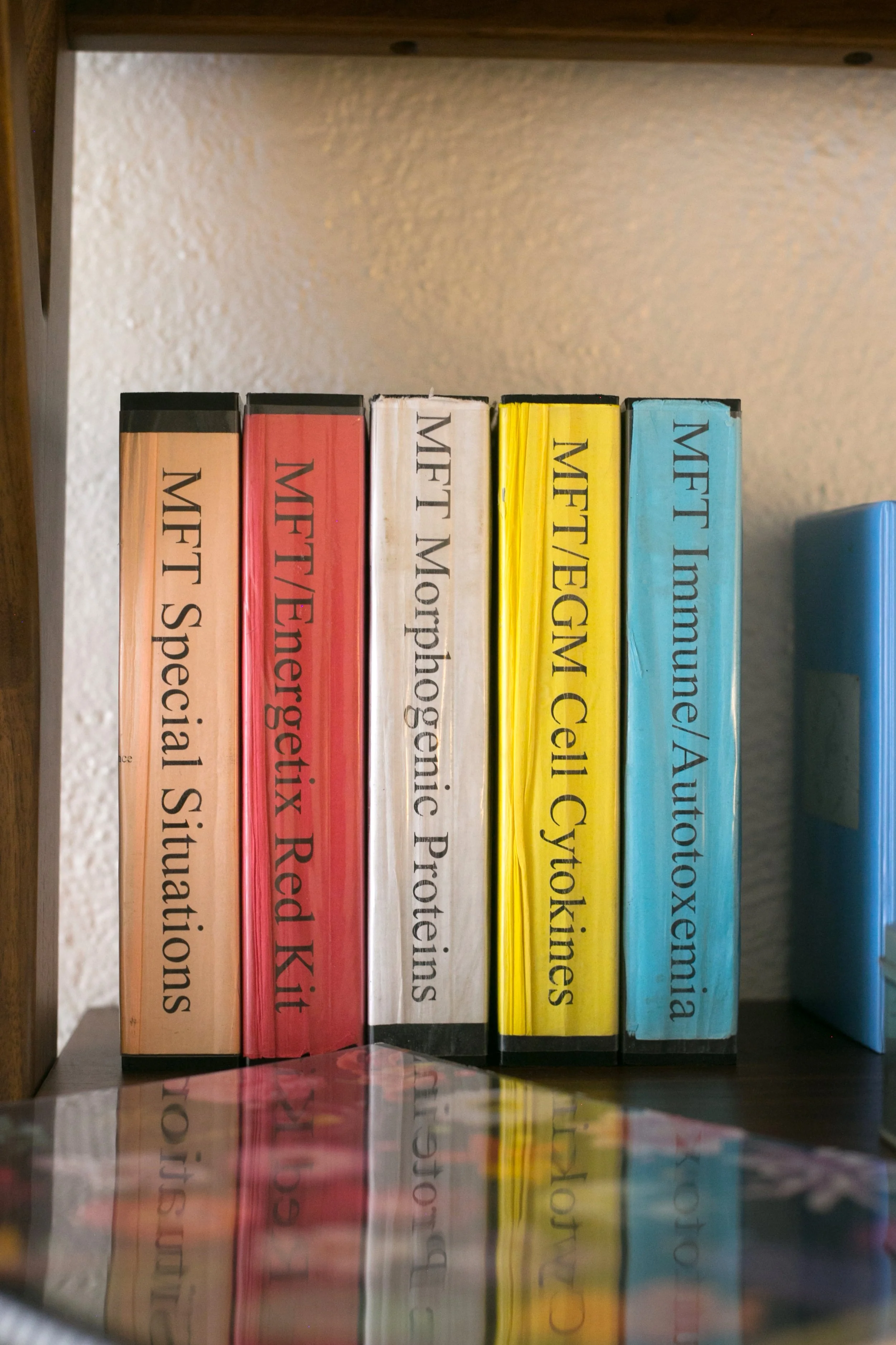 Energetic testing kits and reference materials used in advanced intuitive healing and mentorship work.