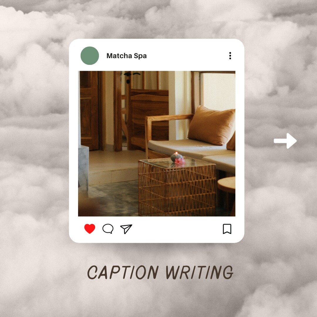 When writing social media captions for your business, we make sure they match your brand's unique style and voice.❤️