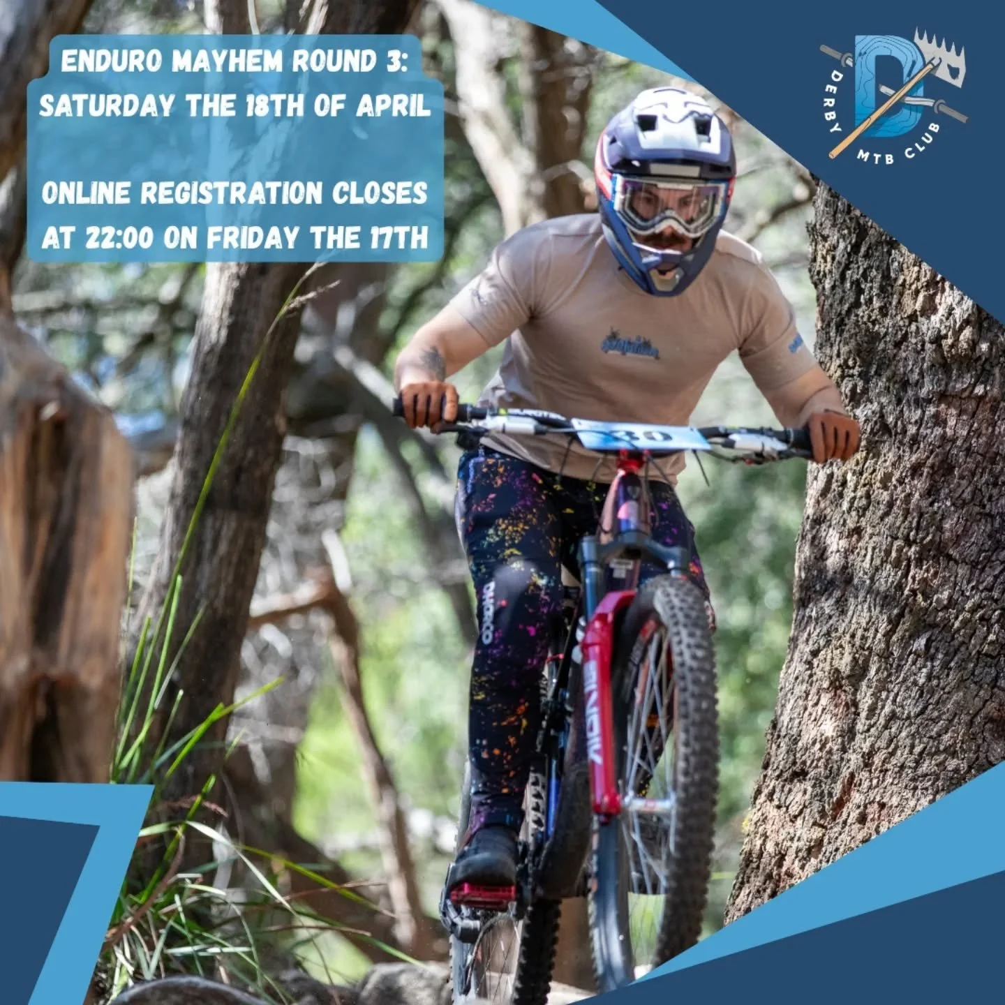 Just a day left to get those online entries in! With a rainy day set in for today, conditions are going to be prime for our 3rd round of our Enduro Mayhem series! 🏁

Again, this series wouldn't be possible without the support of our sponsors! A huge
