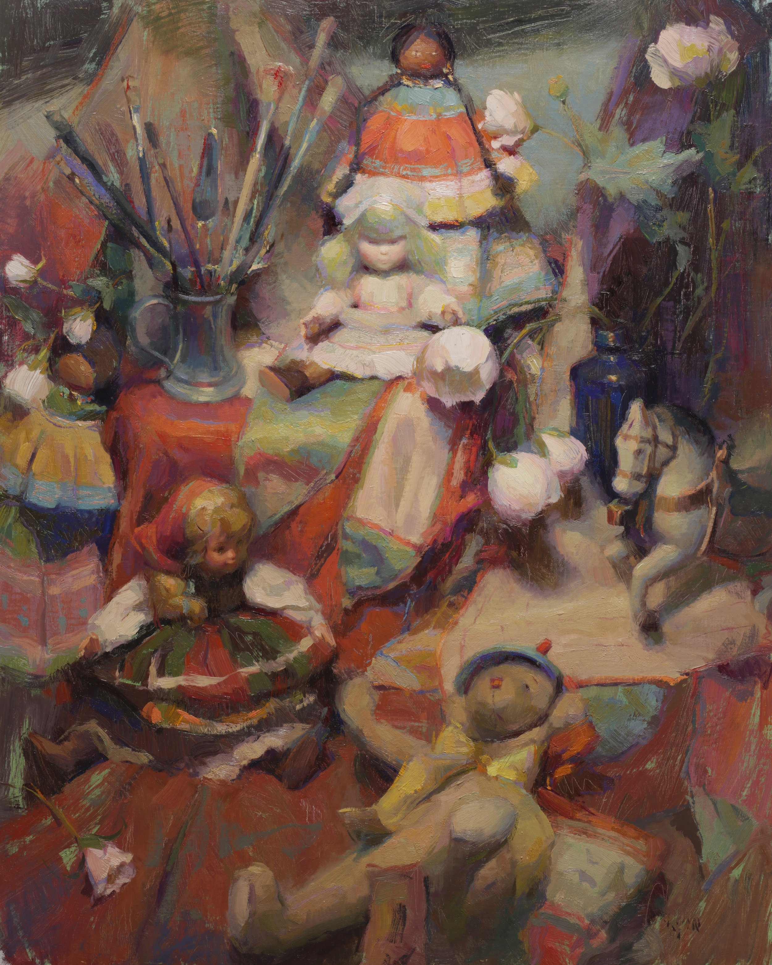 Artist Dolls and Brushes