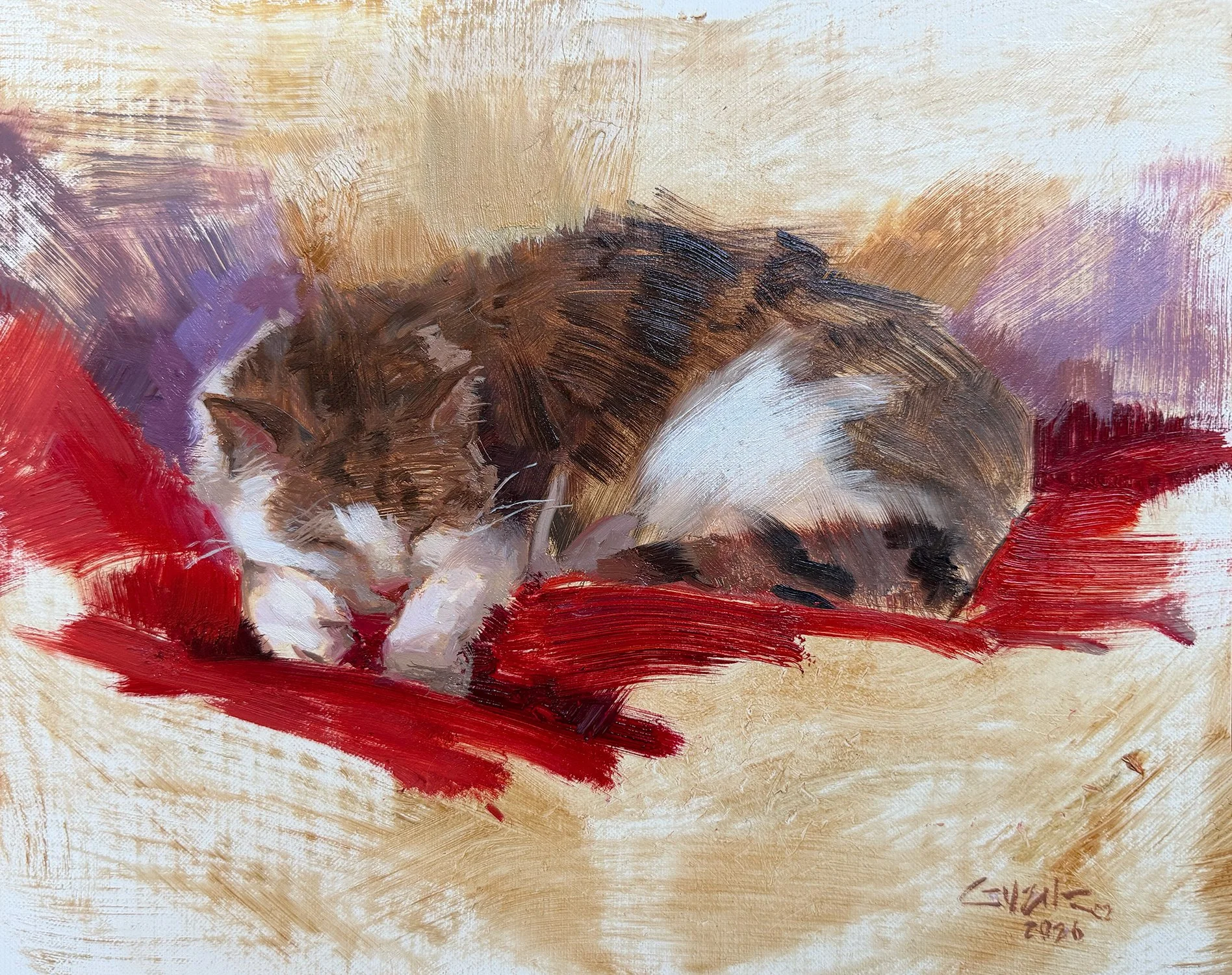 Nancy Guzik, MAX THE CAT  (100% Donation Painting), 8x10, oil, 2026, Retail value: $585.00
Starting Bid: $200.00 , 100% benefits OUR COMPANIONS Animal Rescue & Sanctuary
Click Link to Auction to place your bid.