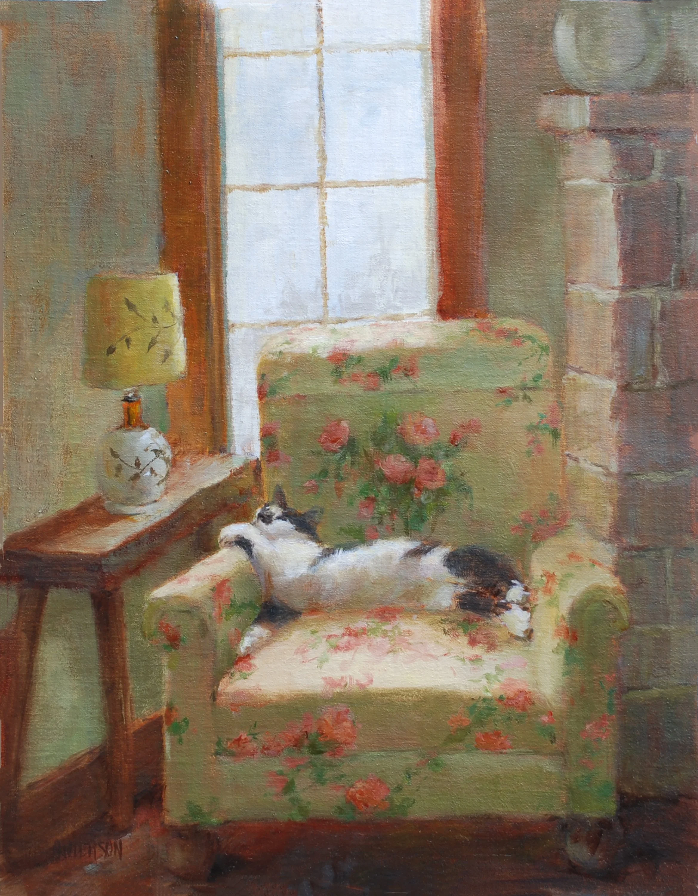 Kathy Anderson, Beauty VI The Sun Feels Good, 18x14, Oil on Board, $3000 