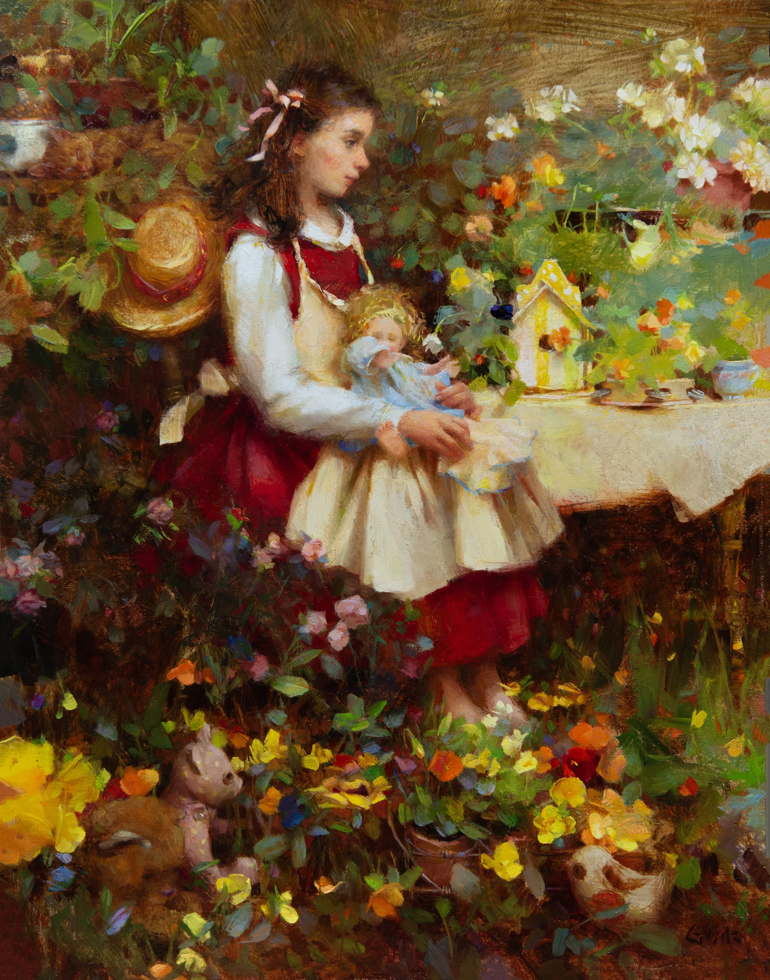 Nancy Guzik, FAIRYTALES, 18x14, oil, 2013 painted from life – finished 2026, $5,800