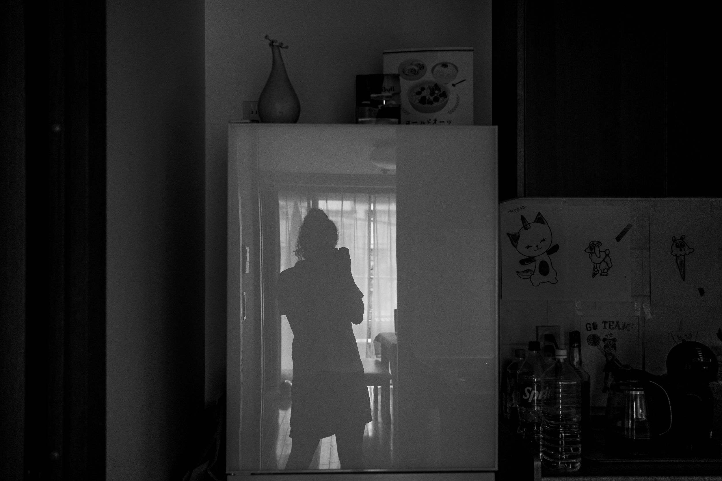 Fridge self portrait by Sanïa Spiri