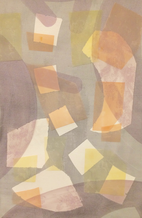  THE CONFERENCE, 2017, combined media on paper framed, 30 x 22 inches. 