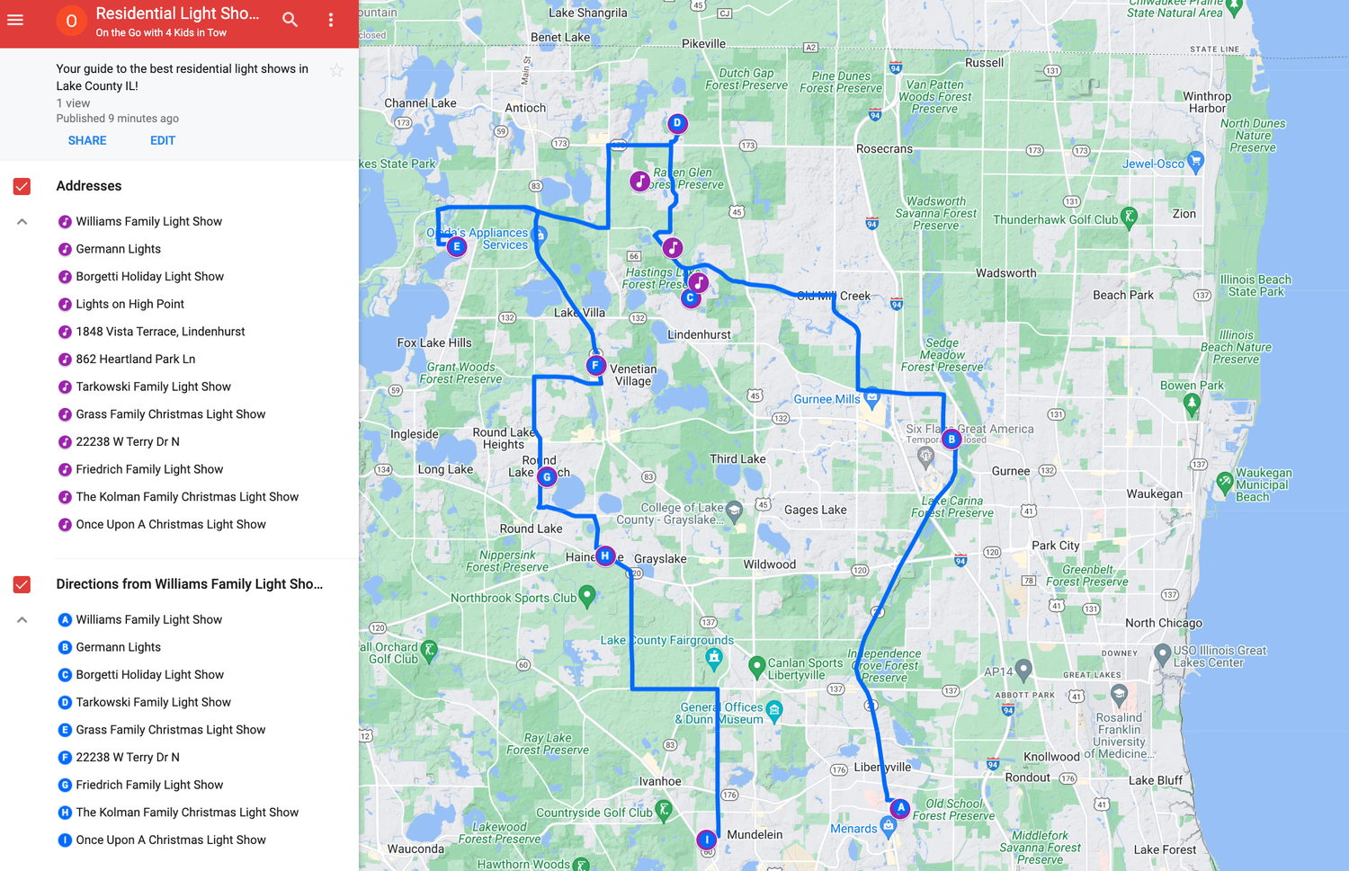 Google Map Light Driving Routes to the Best Light Shows in the Neighborhood — Blog