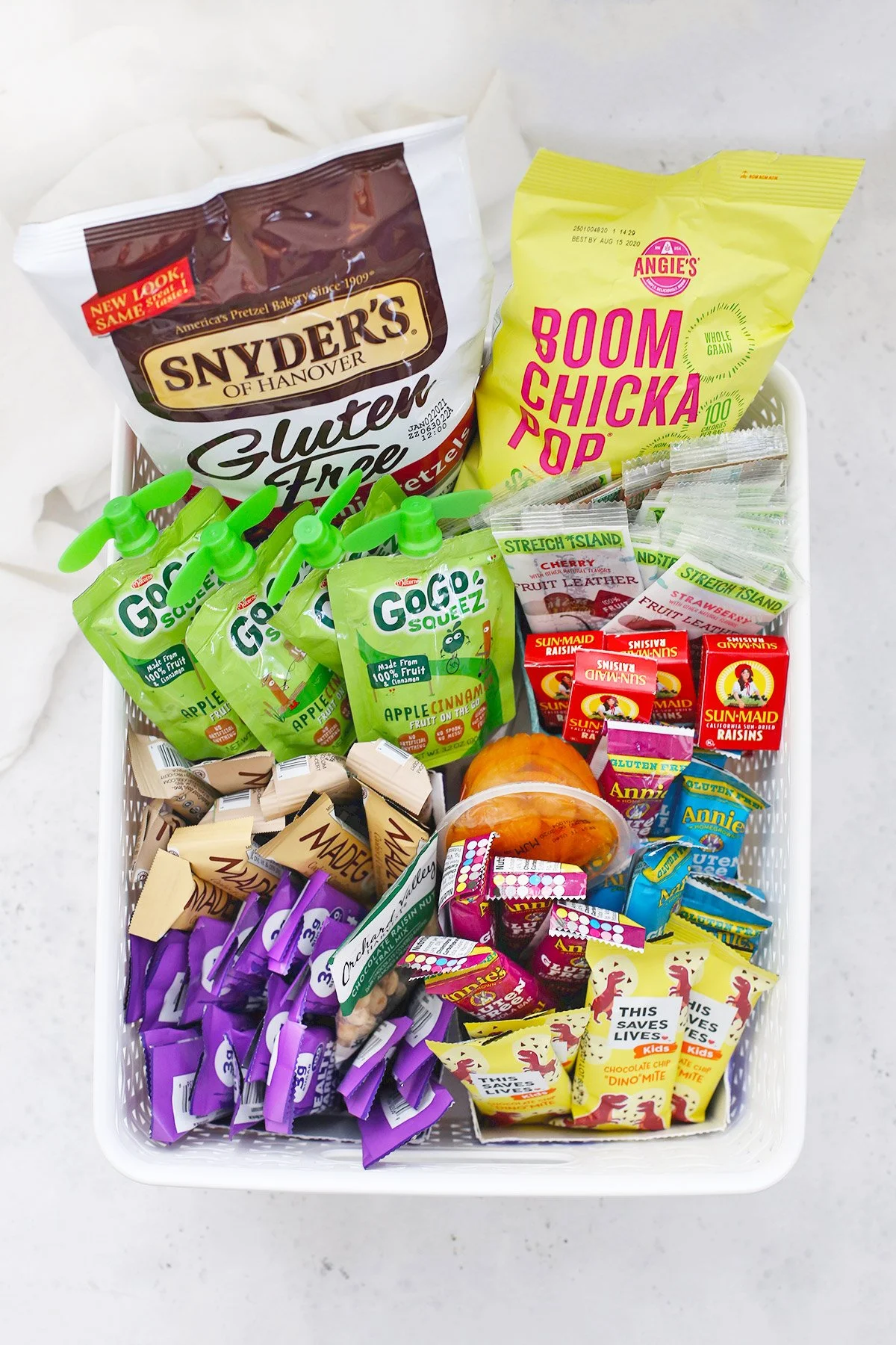 Store bought gluten free kid snacks