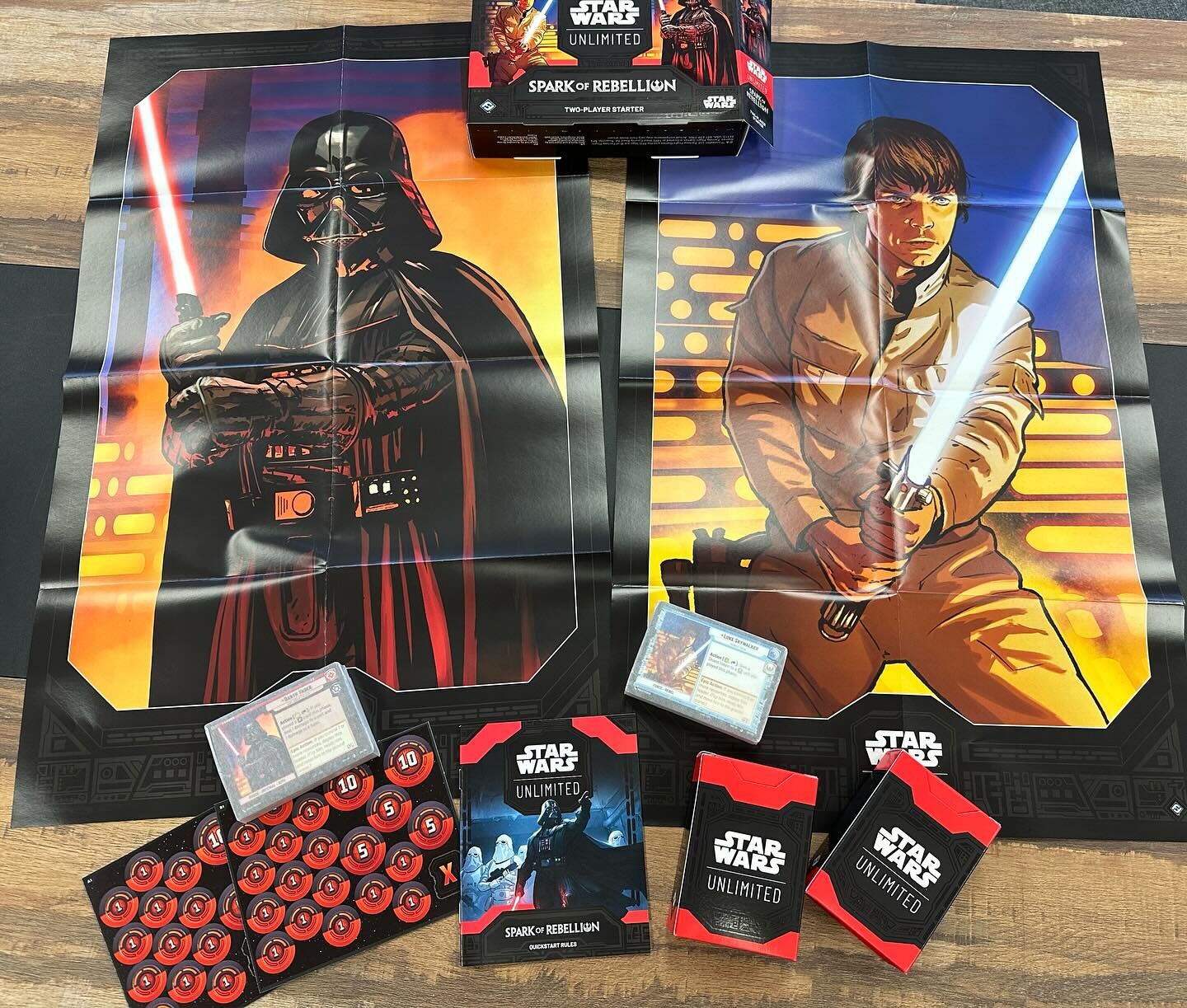 Looking to start @starwars Spark of Rebellion from @fantasyflightgames ? Here is what you get in the 2 player starter deck. 

Stop on by and see what it all about! 

2891 Jones Franklin Rd. In Cary. 

#vader #zelda #trekkie #harrypotter #starwars #di