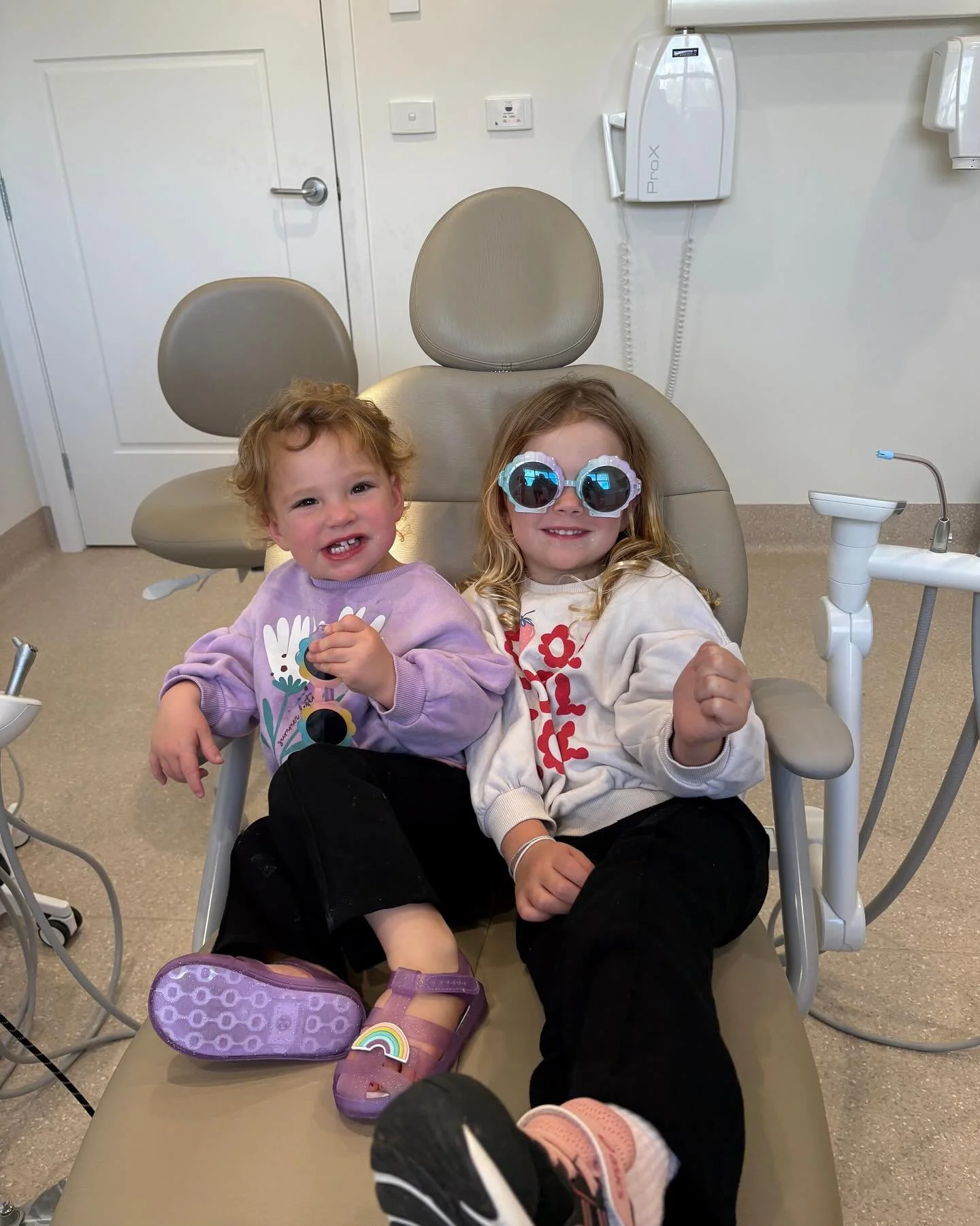 Cool kids enjoying their check ups 🧒 
Not sure when to book your little cherubs in? 
Give us a call 

#waggadentist #familydentist #oht