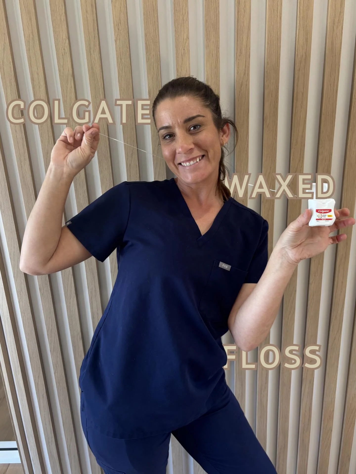 Ash is big on flossing and her go-to is Colgate waxed floss.

Flossing is a key part of your daily oral hygiene routine. It helps protect your gums, reduce the risk of decay, and supports your overall health. Brushing alone doesn&rsquo;t remove the b