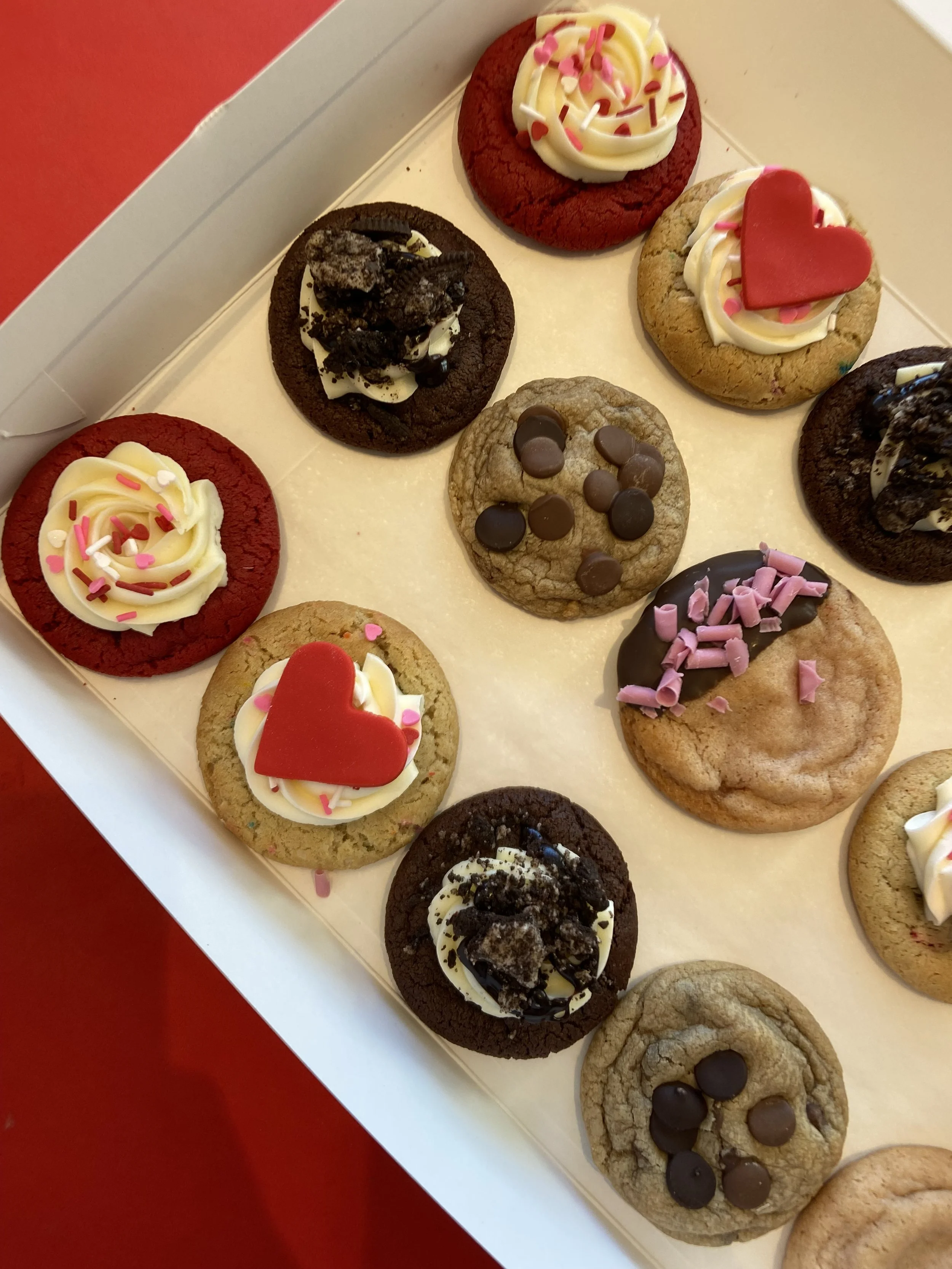 15 pack Valentine's Day 1/4 sized Cookies