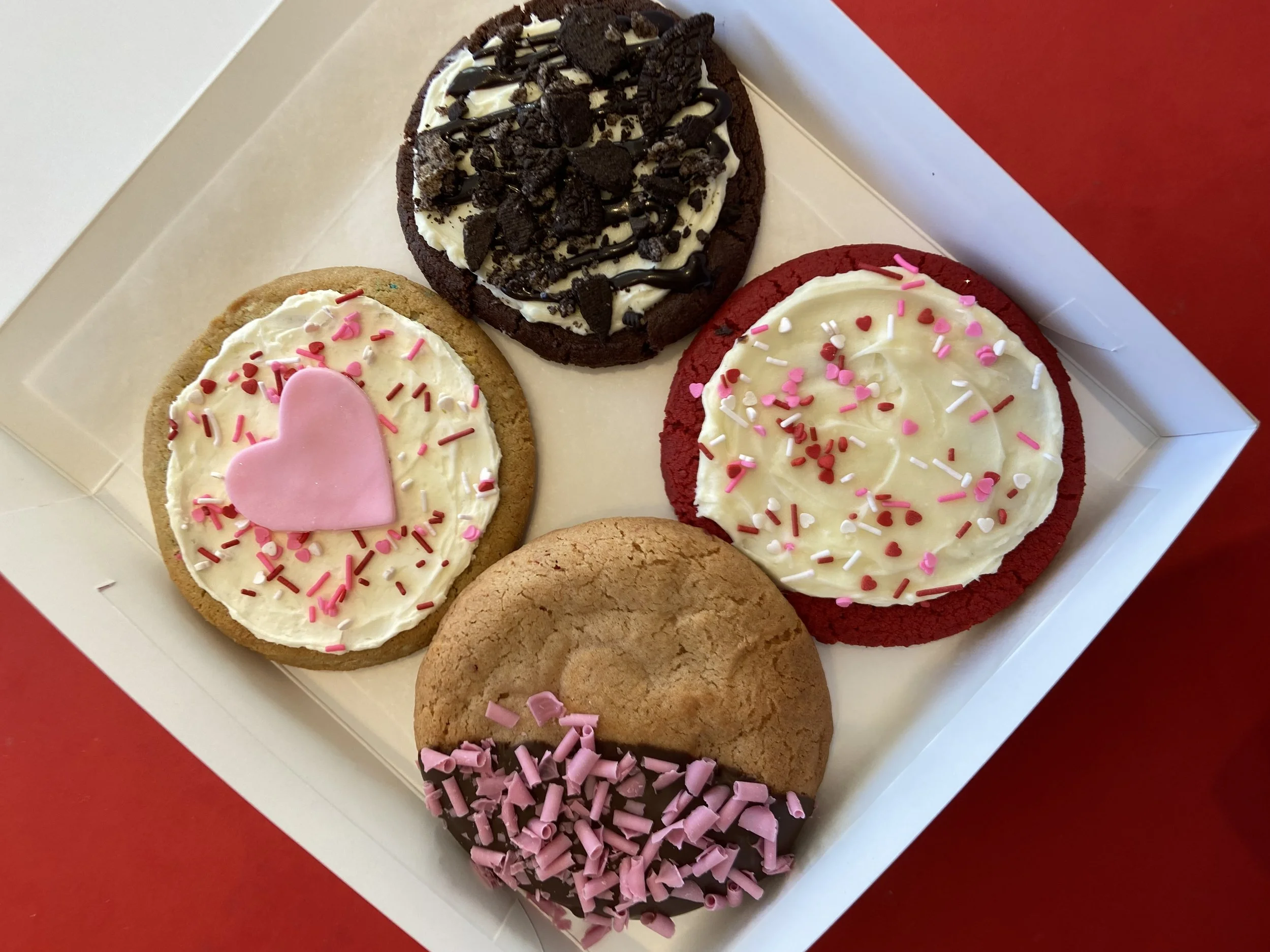 Valentine's Day Four Pack of Cookies