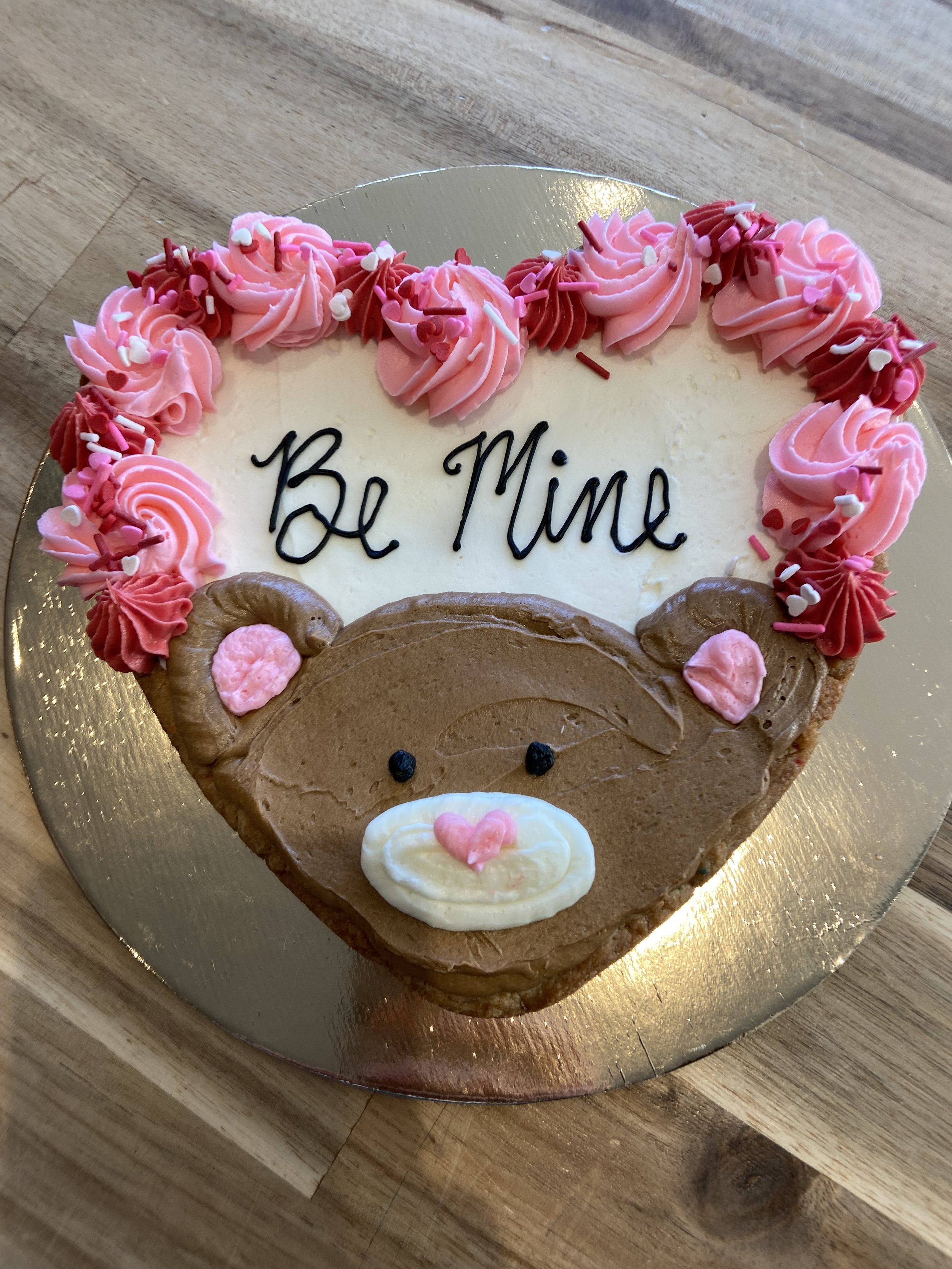 Bear-y Cute Valentine's Cookie Cake