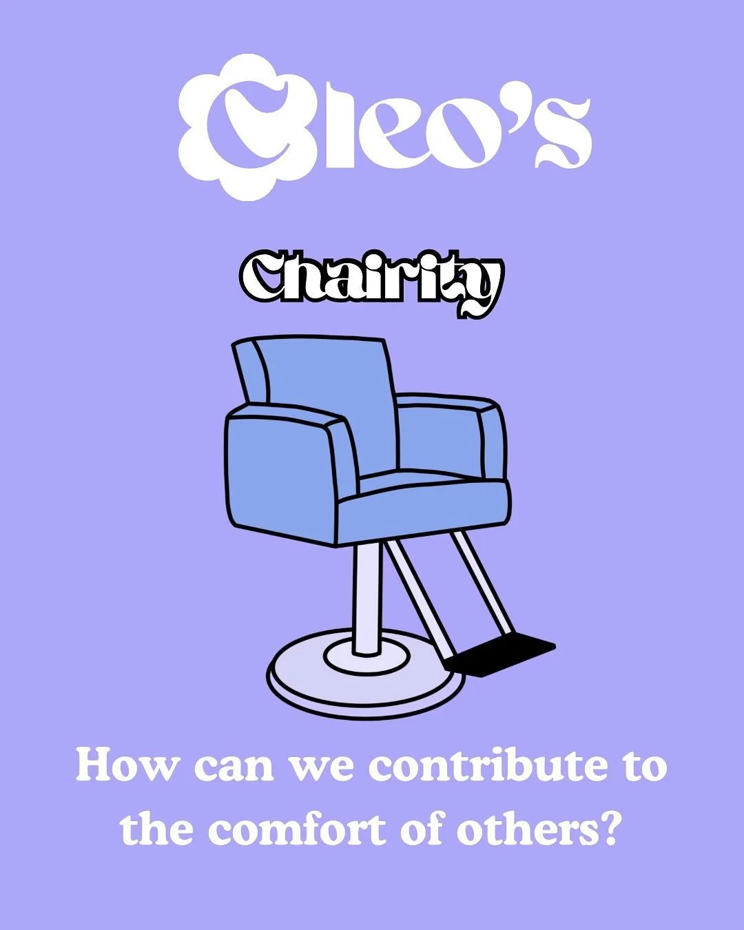 🪑Chairity🪑

How can we contribute to the comfort of others?

What is Comfort?
Comfort is: &ldquo;the state of physical ease and freedom from pain or constraint&rdquo;

Many of us sit within some level of comfort, whether financially, spiritually, p