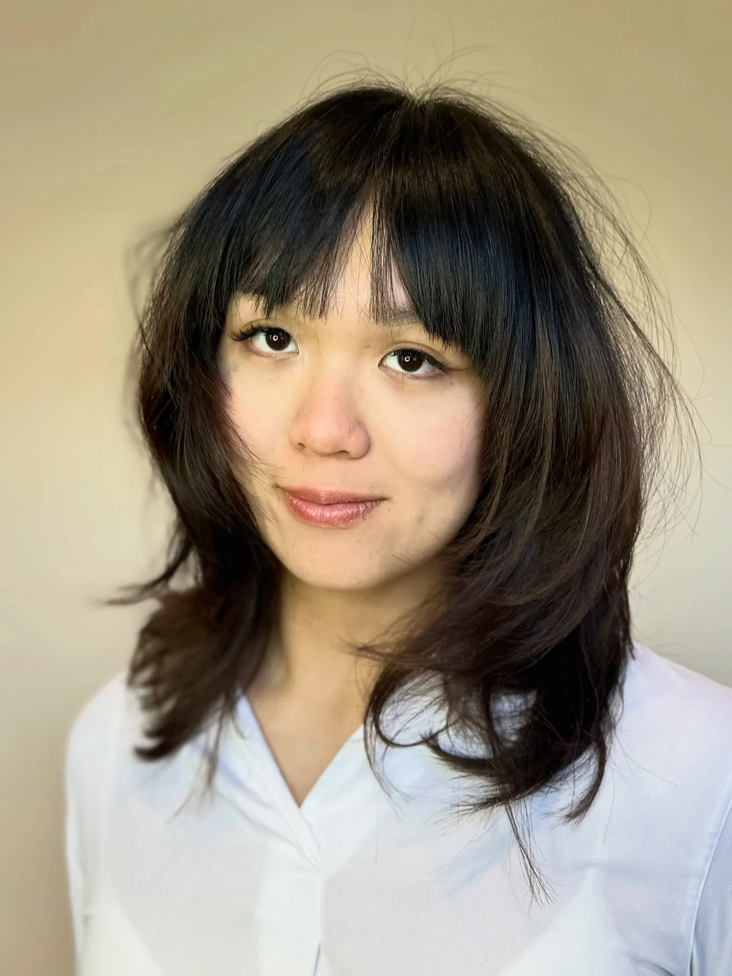 ✨Flirty Fringe ✨

The stunning Vran trusted me with a bold change - we went for a full fringe with soft layers to frame her face and bring movement back into her hair.

It&rsquo;s amazing how the right cut can shift your whole vibe - this was such a 