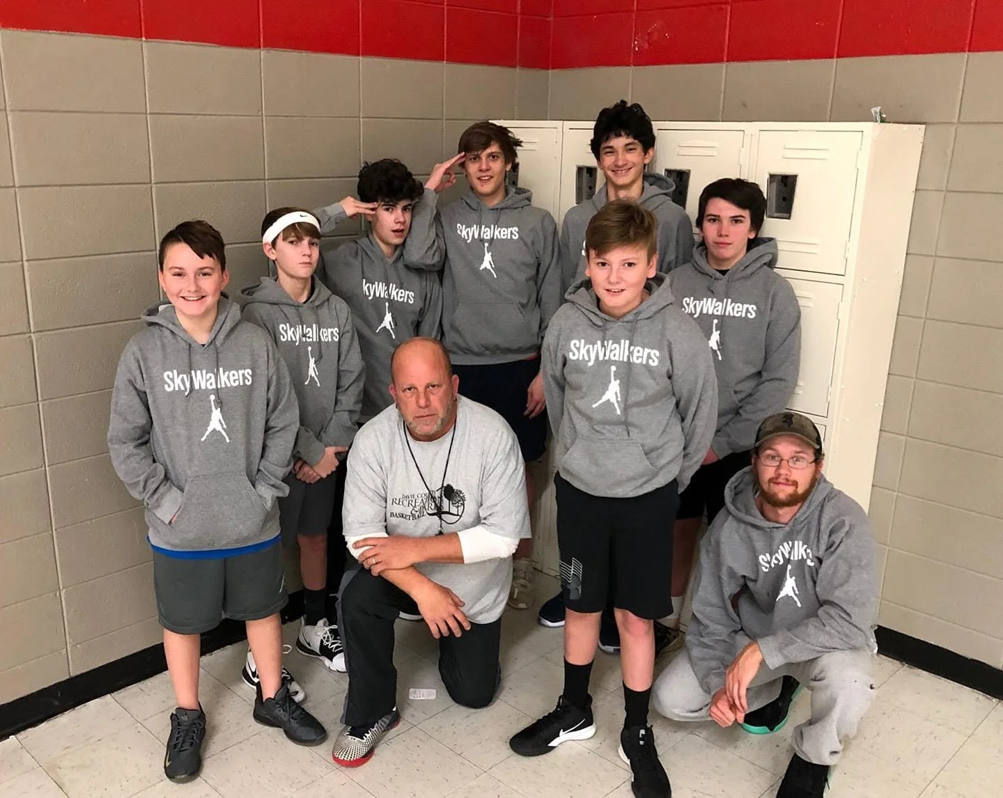 Mocksville Skywalkers Basketball and Coach Kevin Gilbert