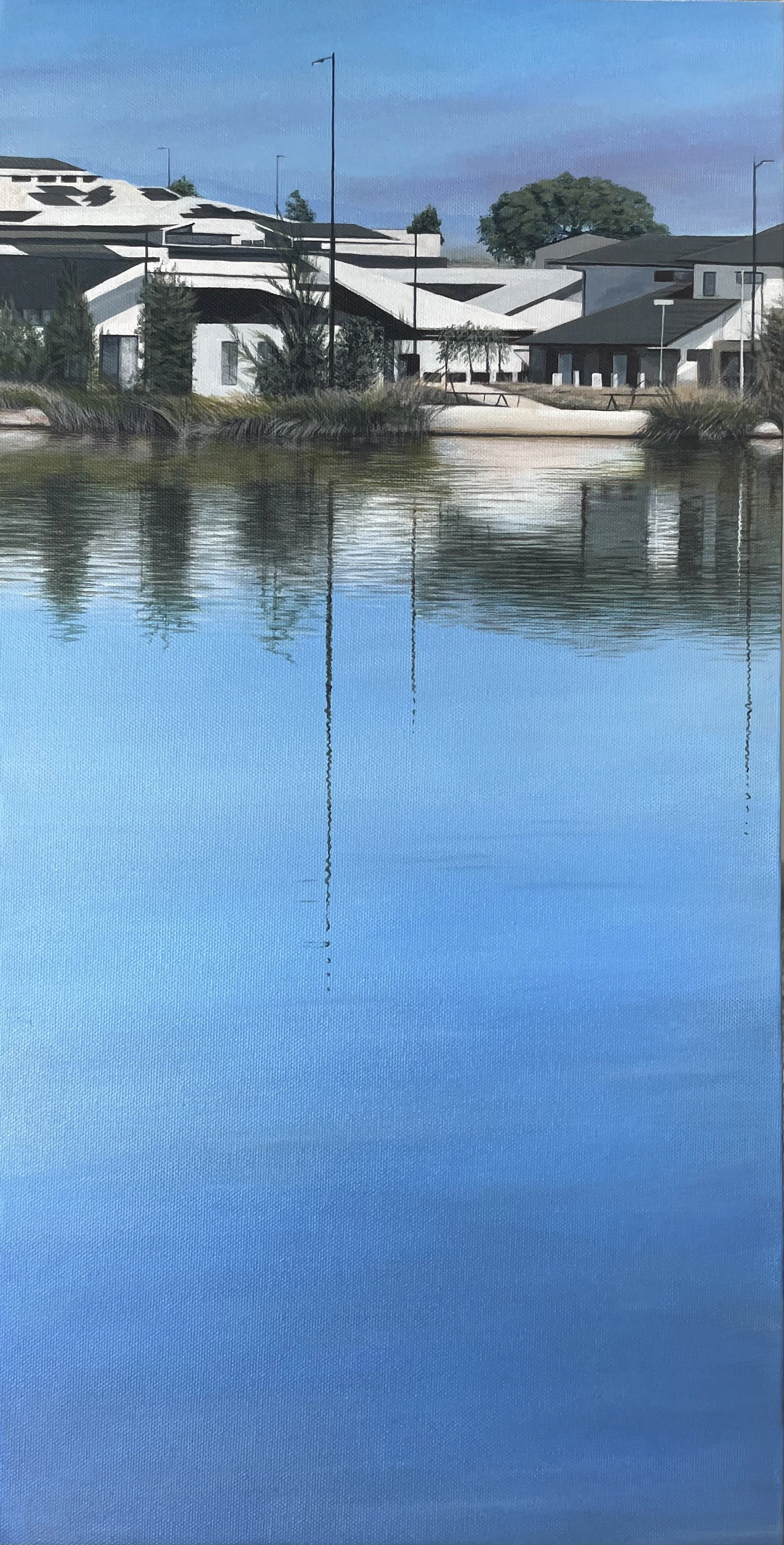 Awaiting the Frog Chorus
30x61cm
Acrylic on canvas