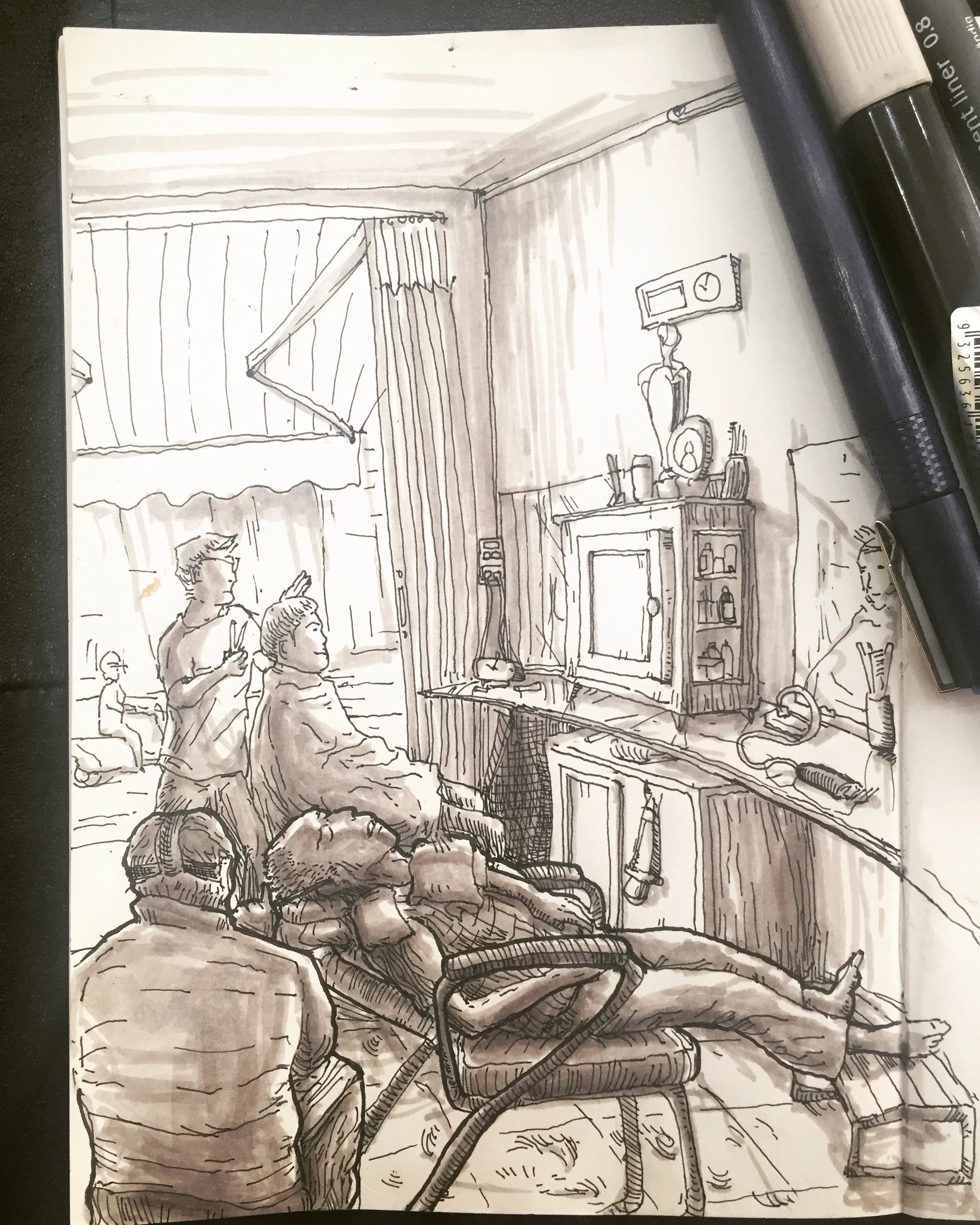 Take Grandpa to the barber’s 
Grandpa is almost 100. He gets skinnier every my homecoming. He has a serve of Banh Cuon and a coffee for every brekky, then rice and another coffee for lunch, rice again for dinner before bed at 9. He’s been experiencin