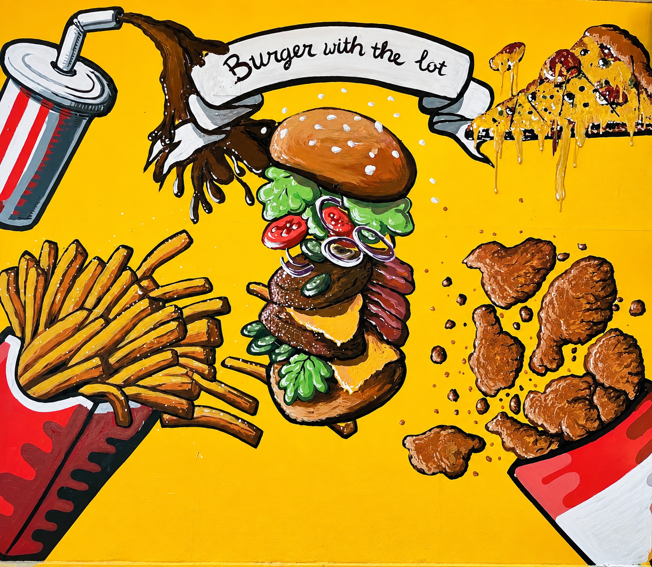 Burger with the lot