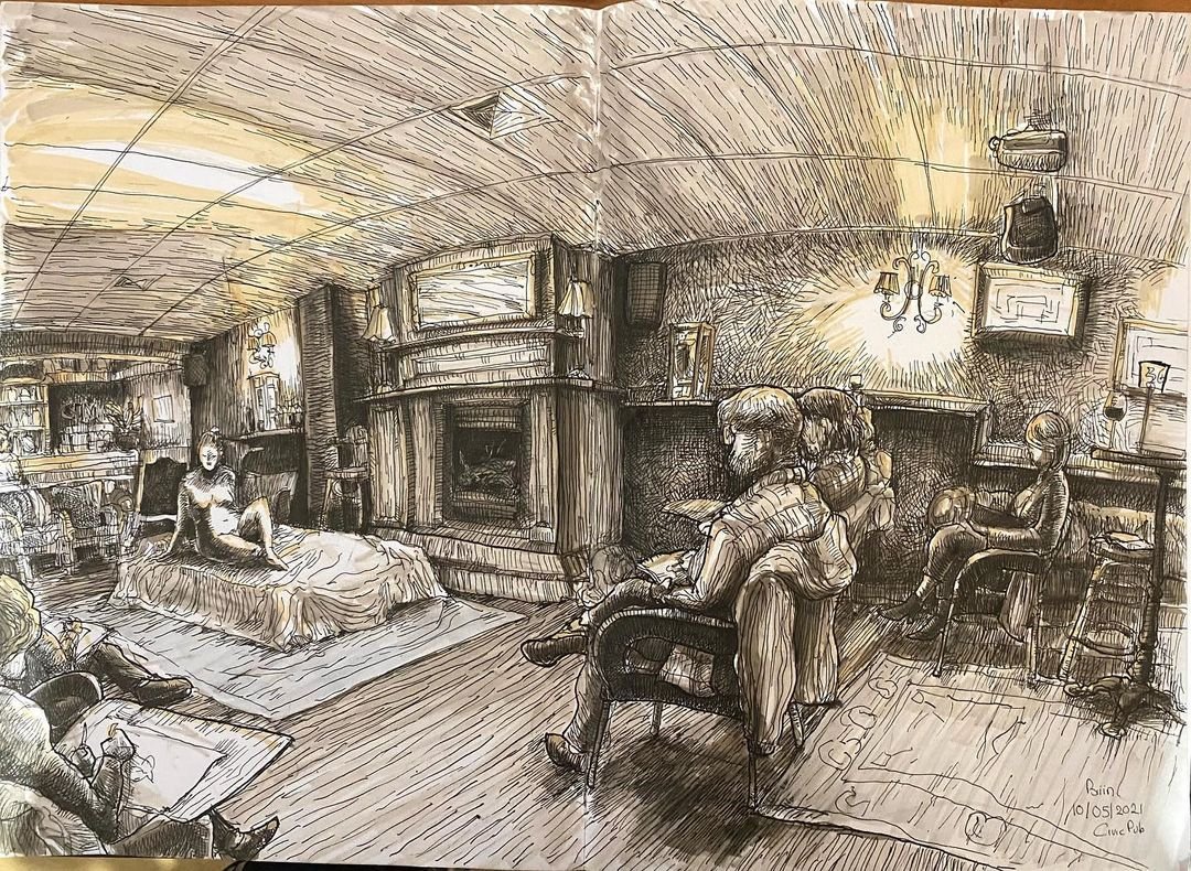 When I wasn’t working or dying over deadlines, I hit up a pub in Braddon for life drawing. Yes, it was all very professional. Totally not just an excuse to draw naked people.
